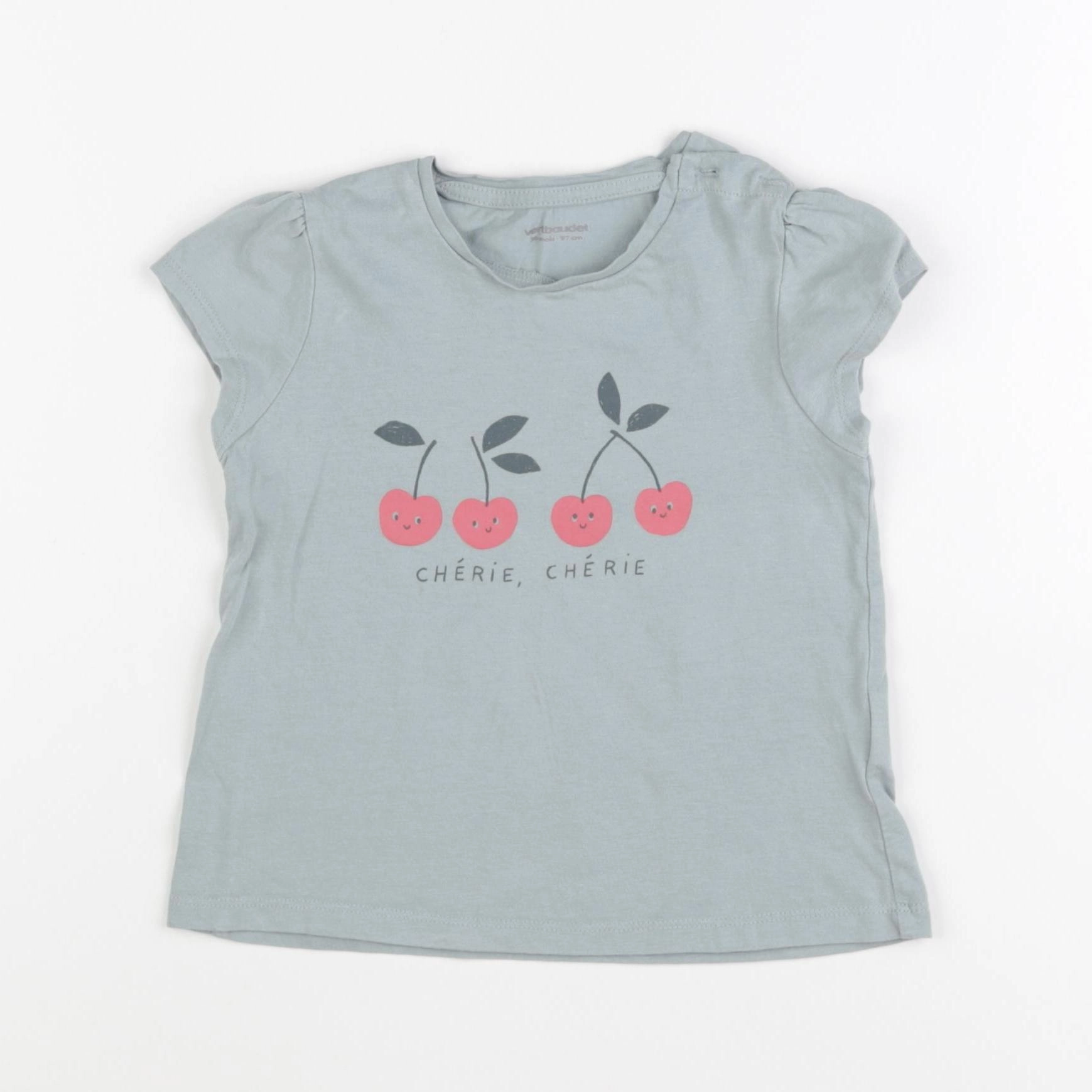 Vertbaudet - tee-shirt vert - 36 mois