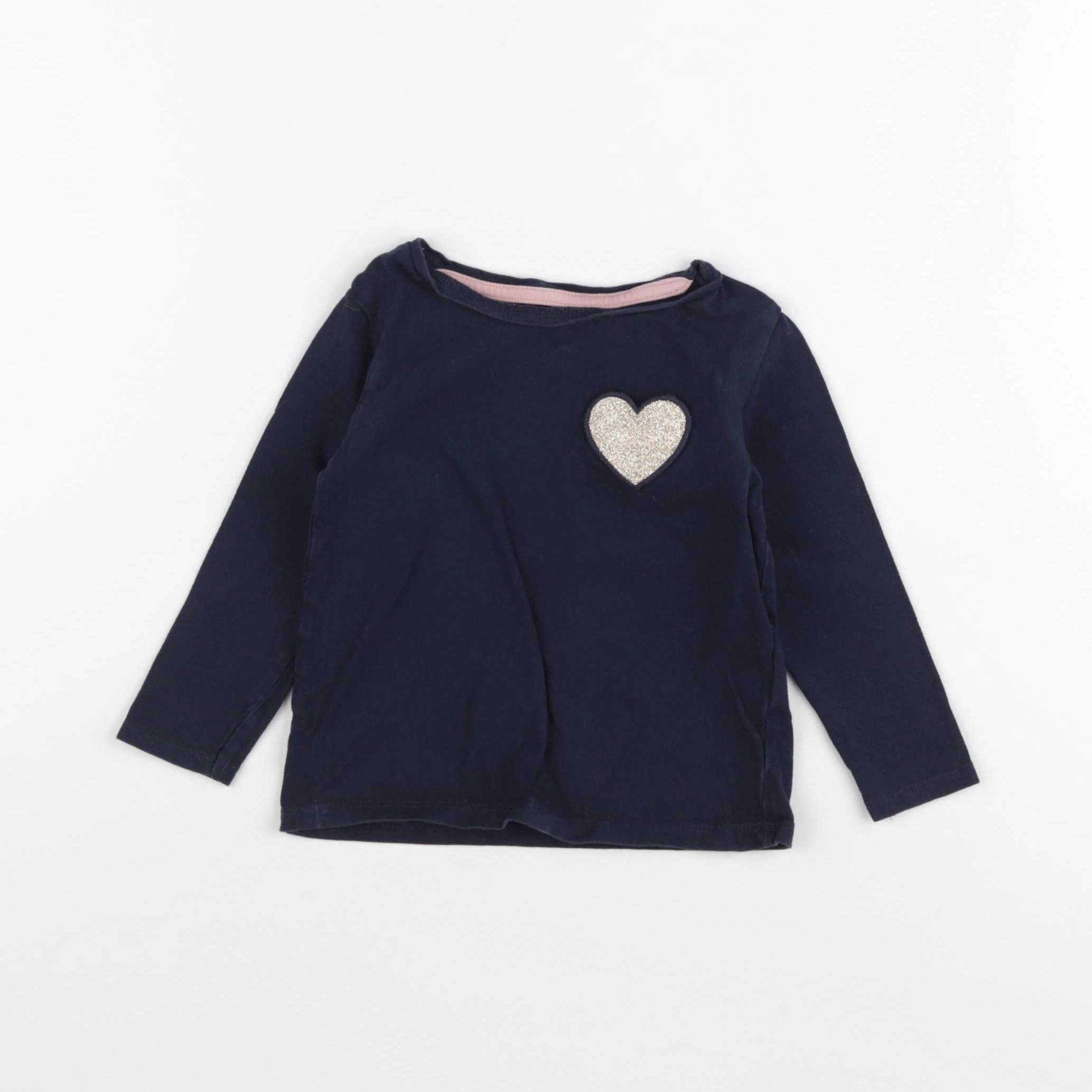 Vertbaudet - tee-shirt bleu - 2 ans