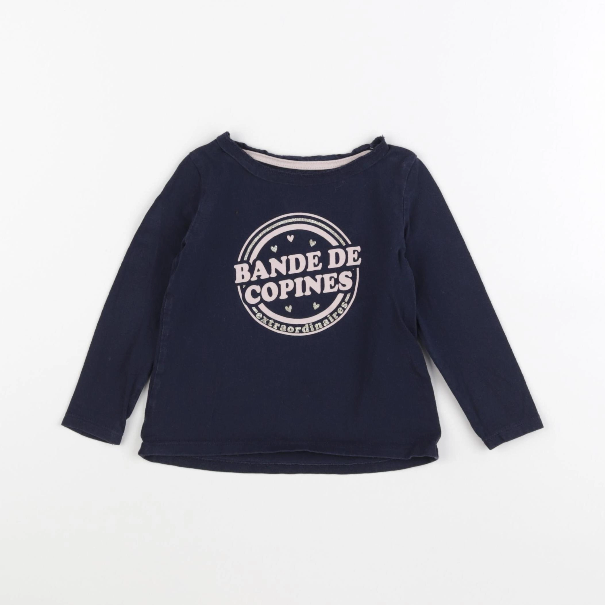 Vertbaudet - tee-shirt bleu - 2 ans