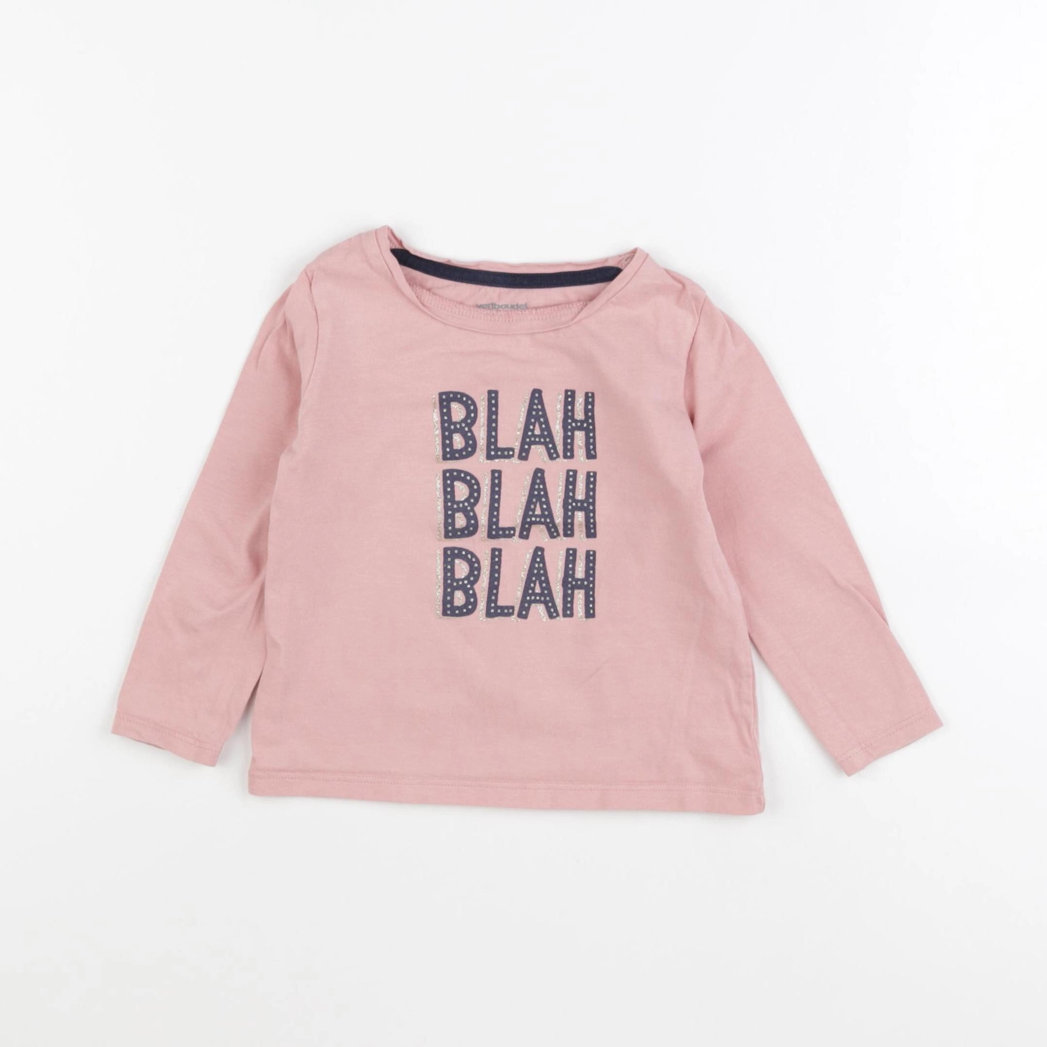 Vertbaudet - tee-shirt rose - 2 ans