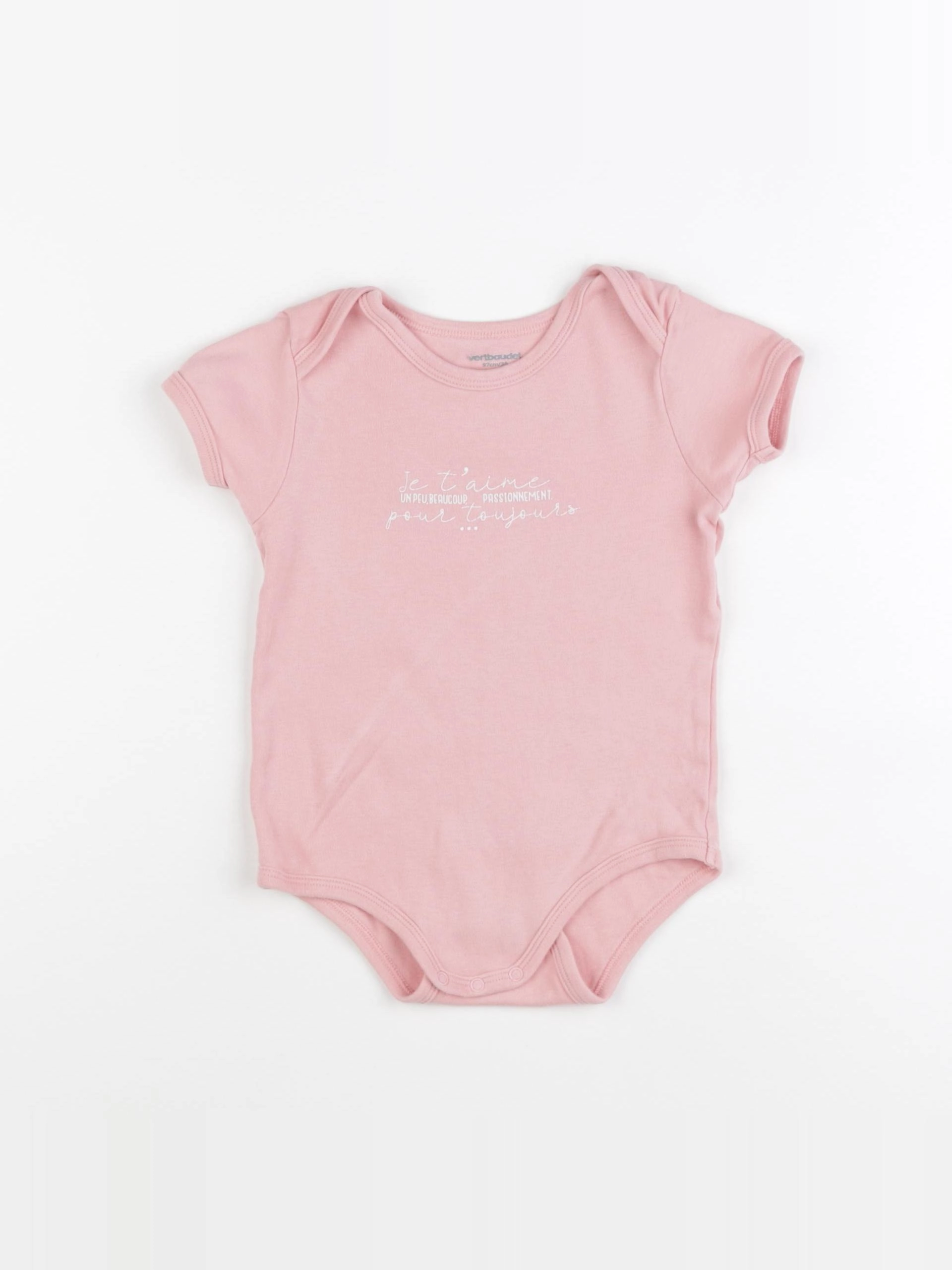 Vertbaudet - body rose - 3 ans