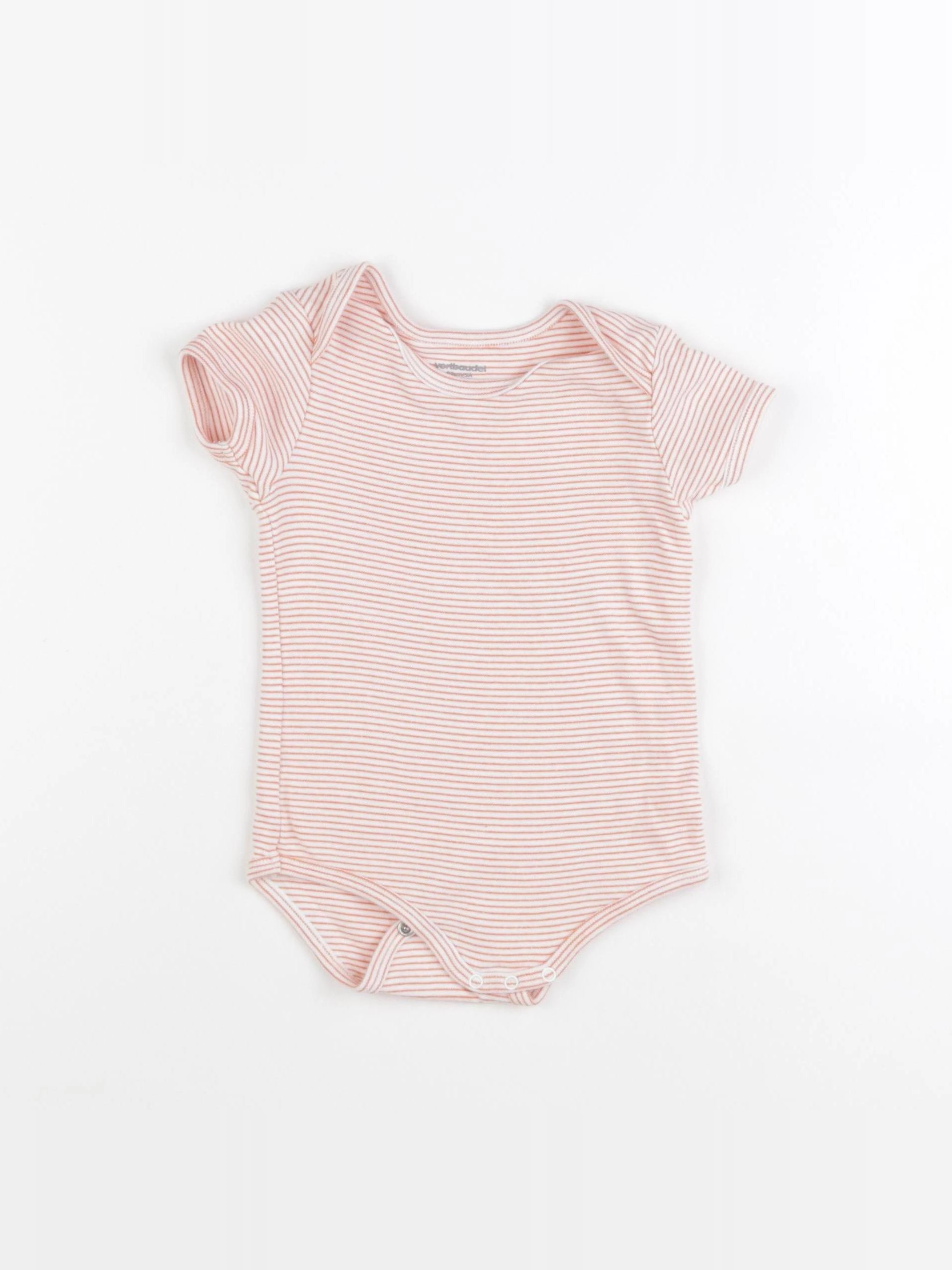 Vertbaudet - body blanc, orange - 3 ans