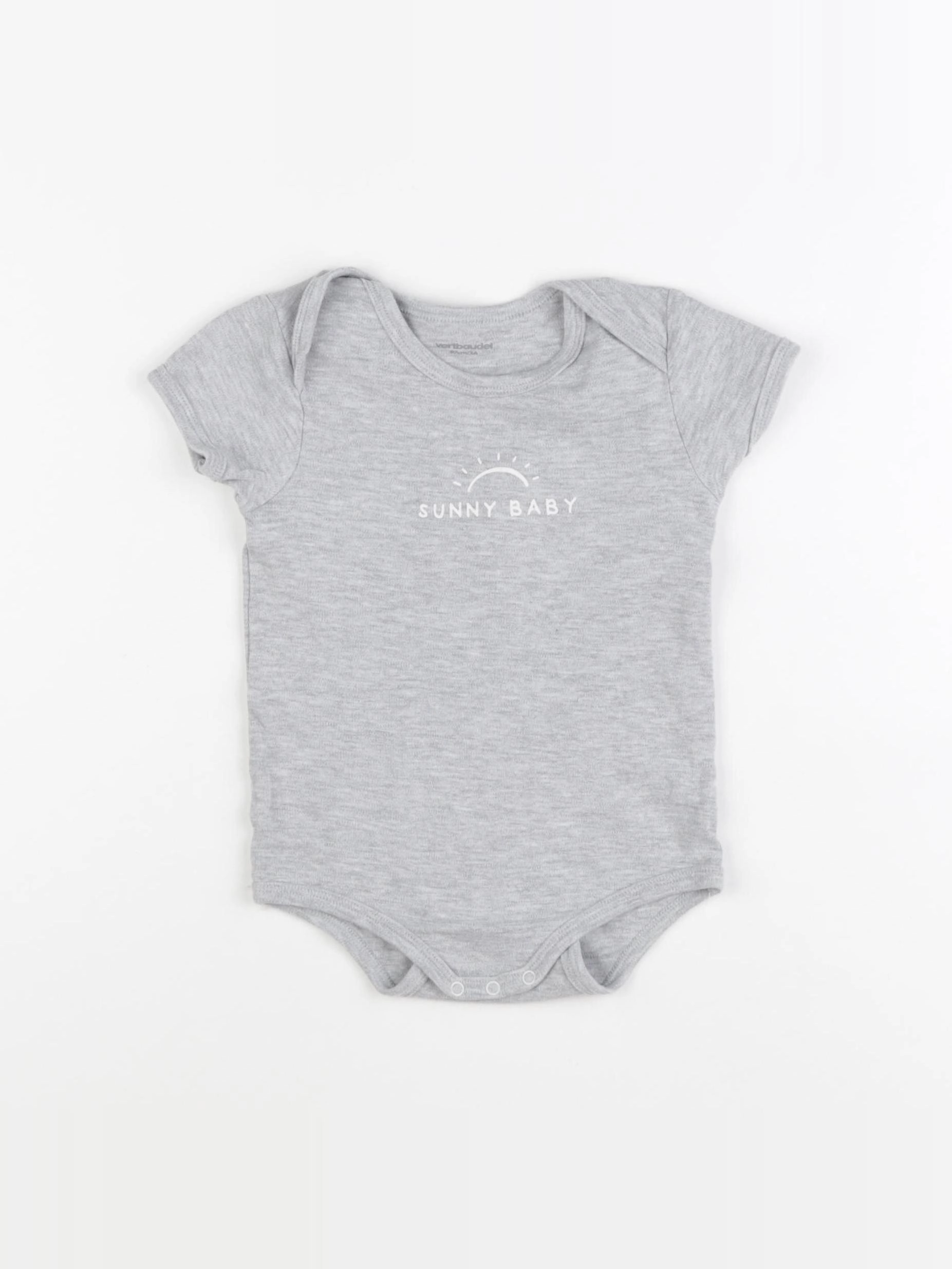 Vertbaudet - body gris - 3 ans