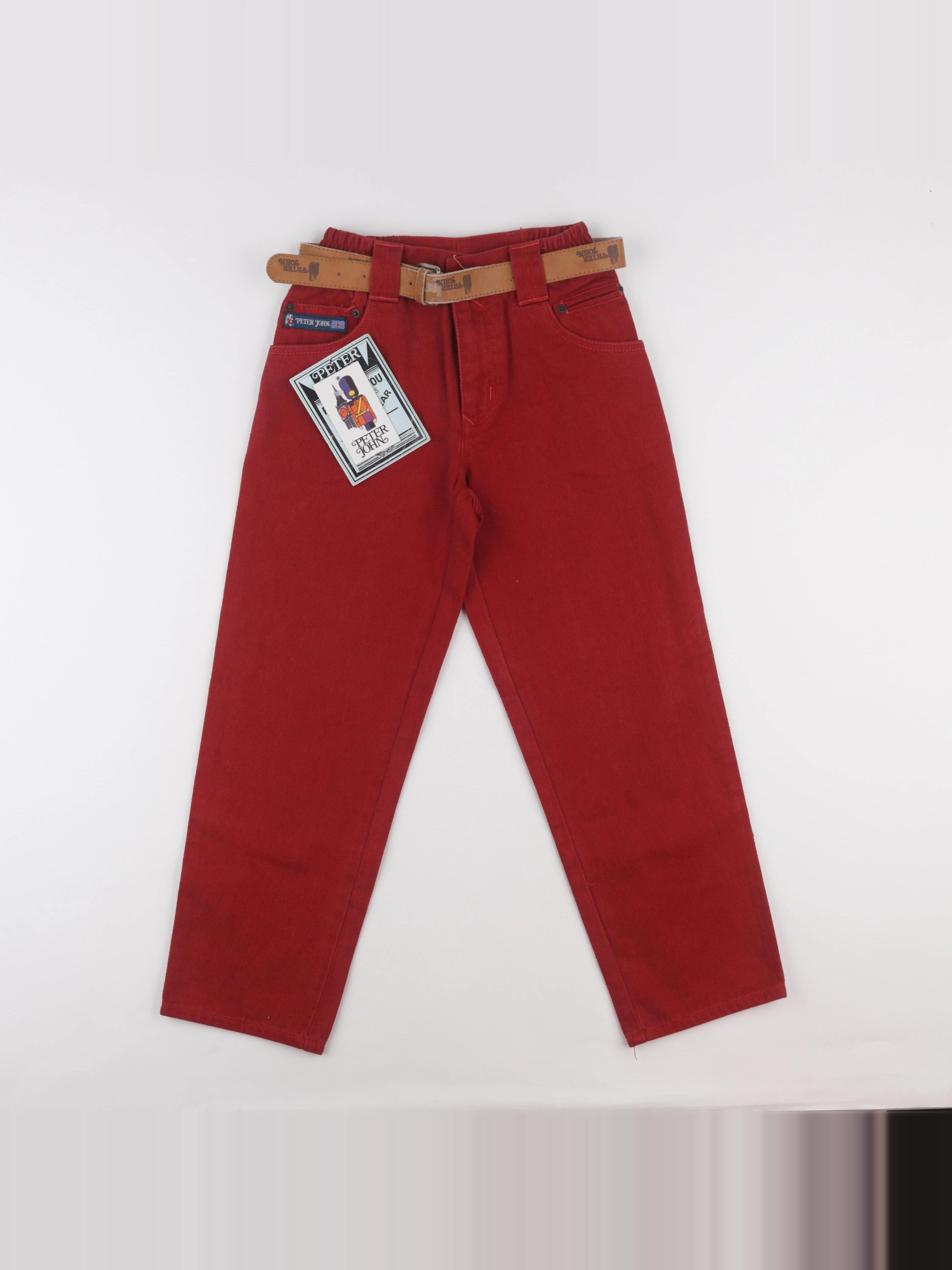 Vintage - jean rouge - 8 ans