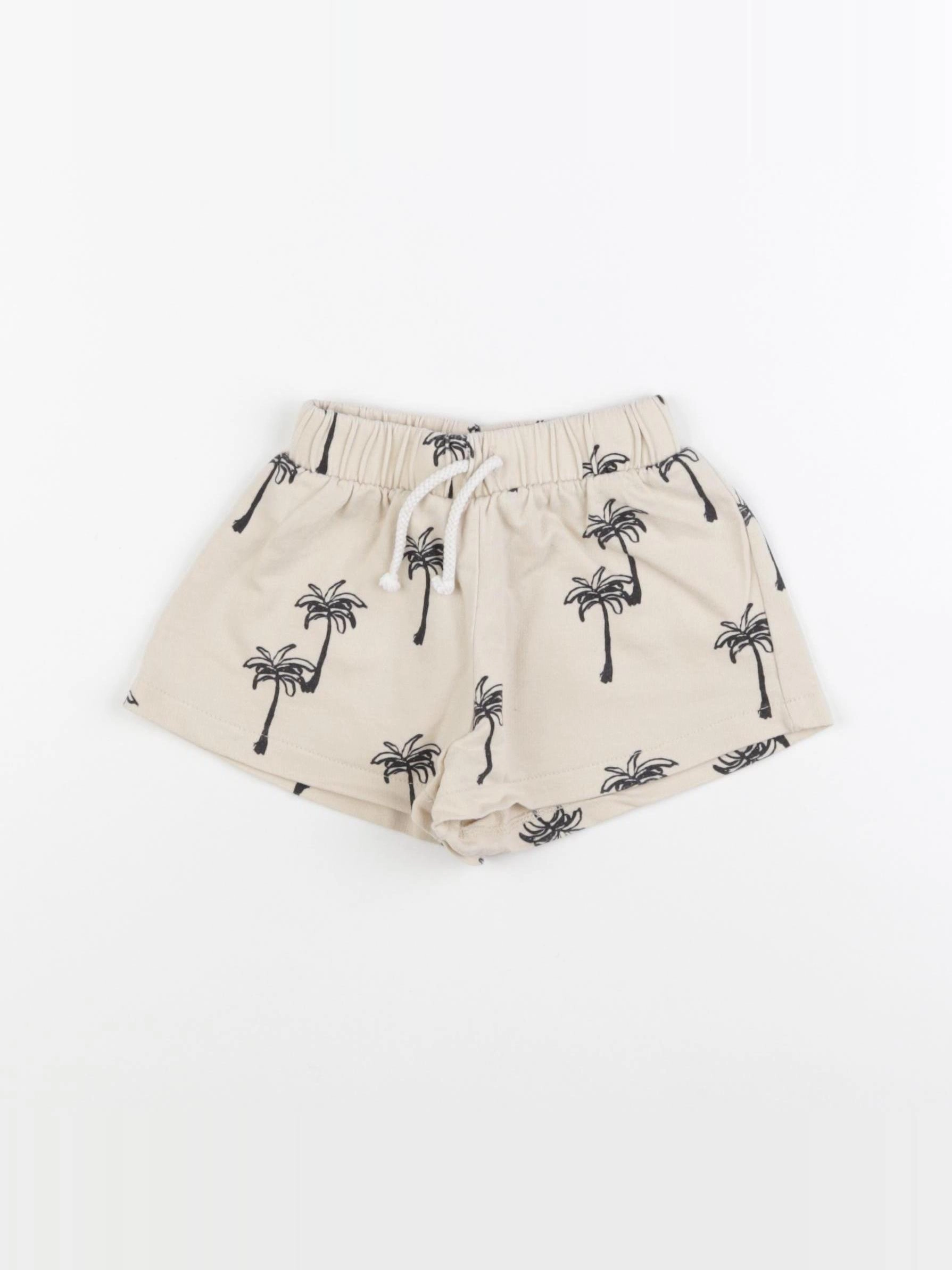 Zara - short beige, noir - 18/24 mois