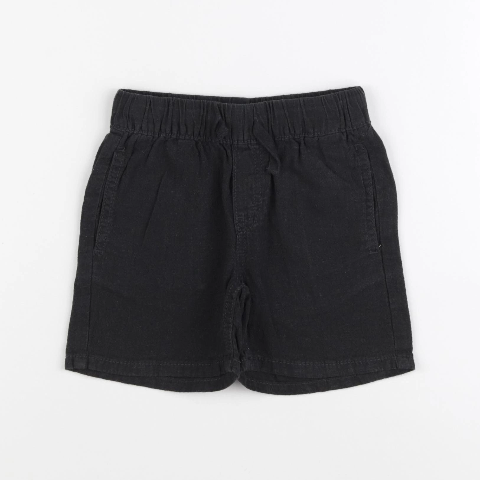 H&M - short noir - 18/24 mois