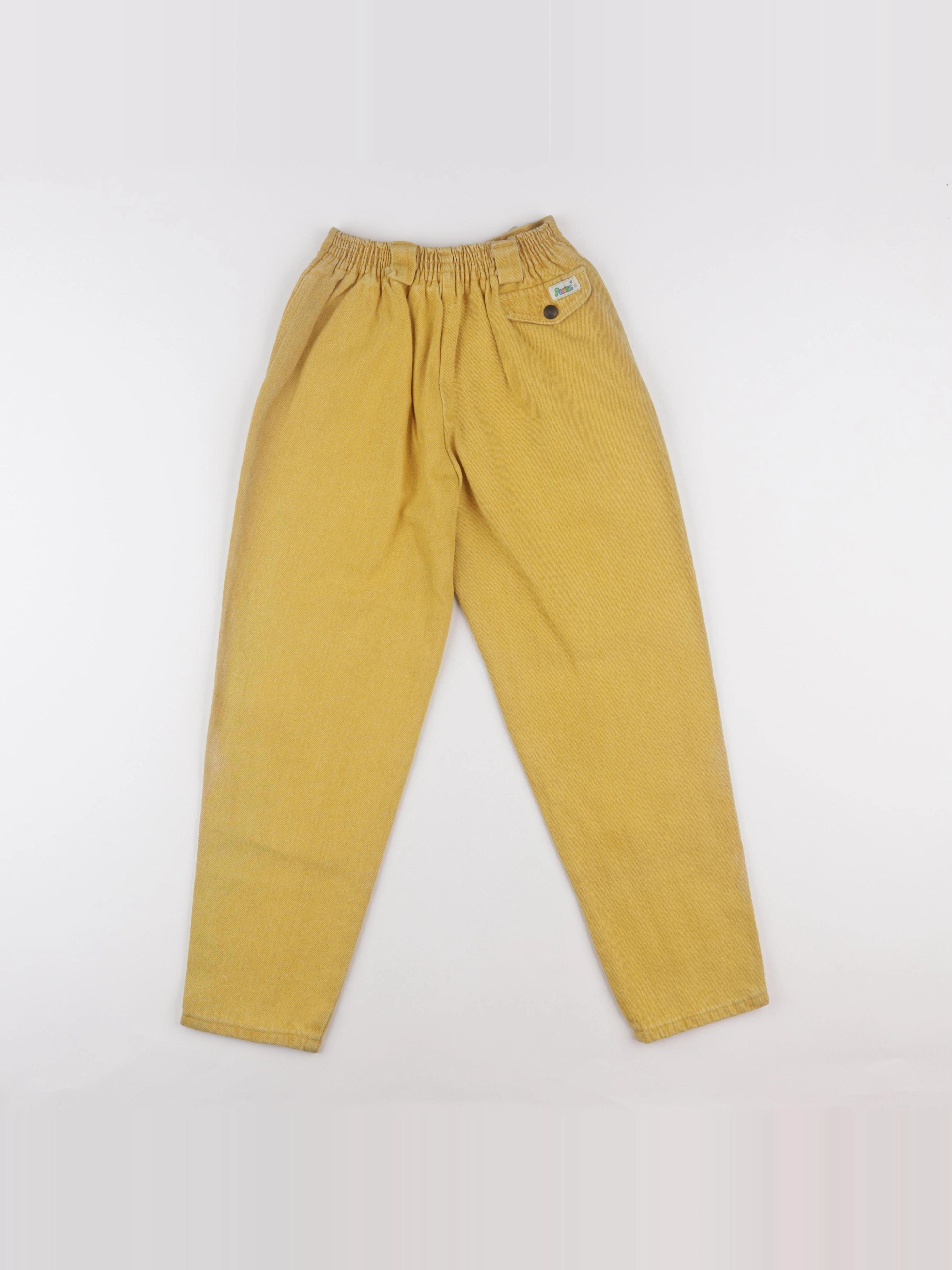 Vintage - jean jaune - 8 ans