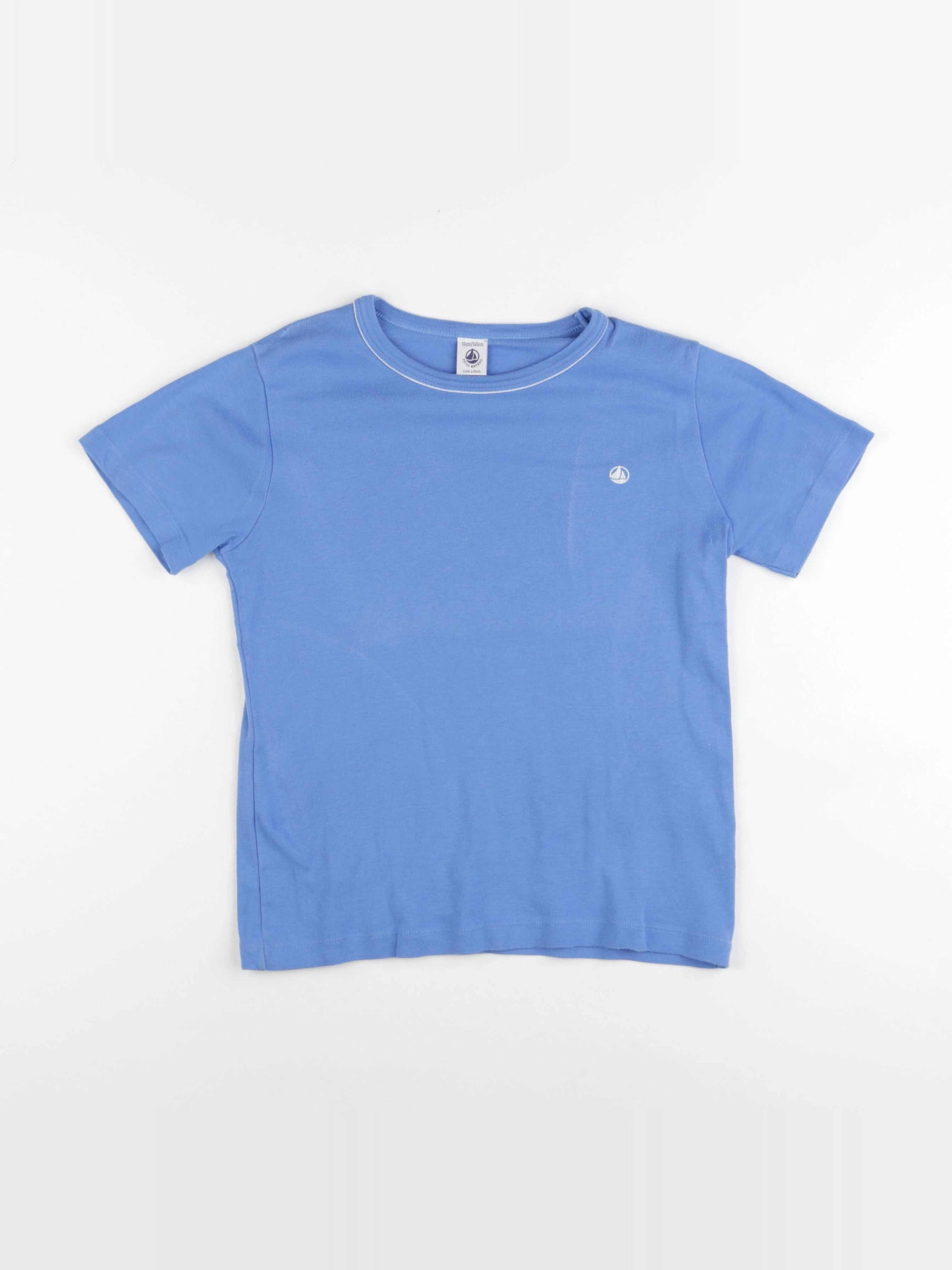 Petit Bateau - maillot de corps bleu - 10 ans