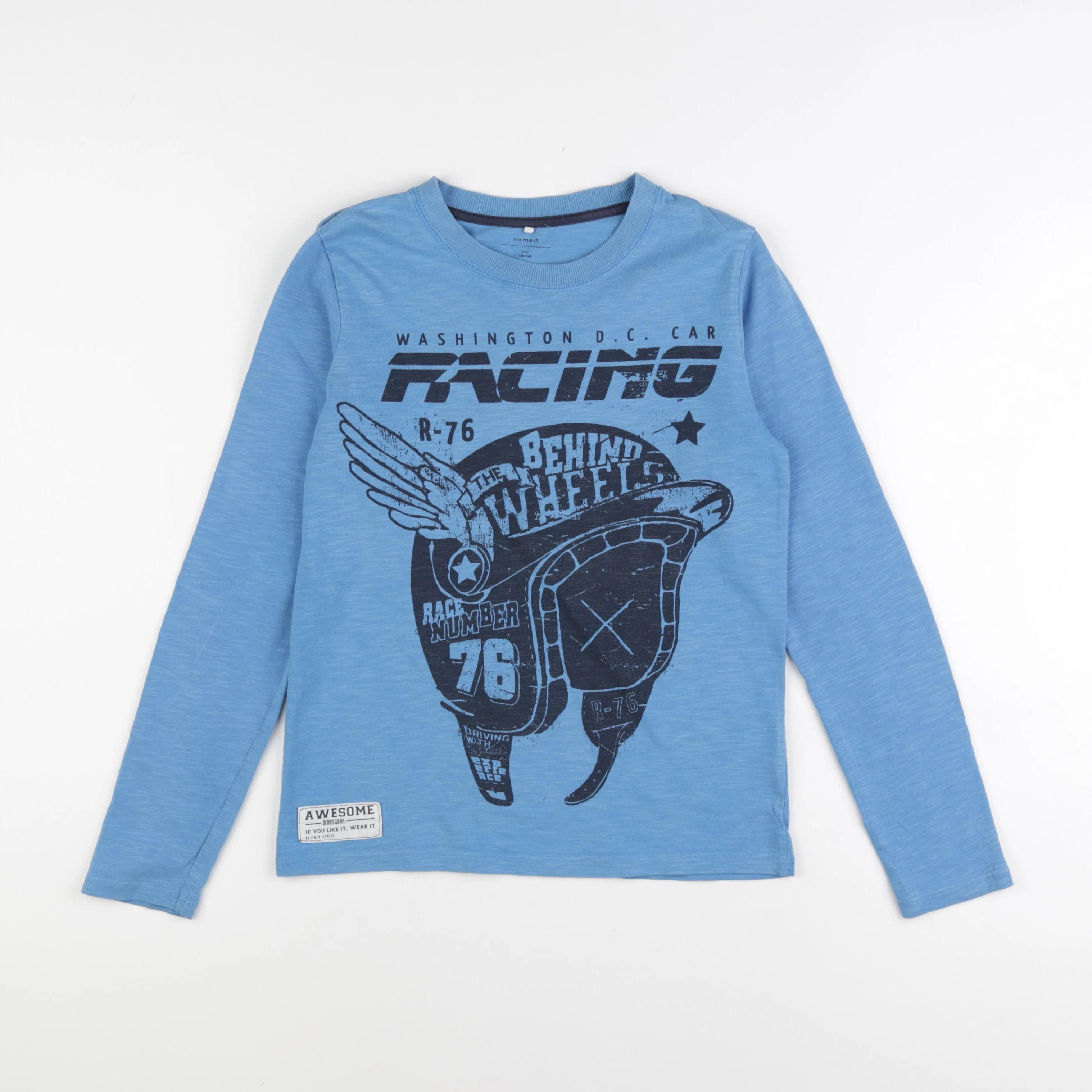Name it - tee-shirt bleu - 9/10 ans