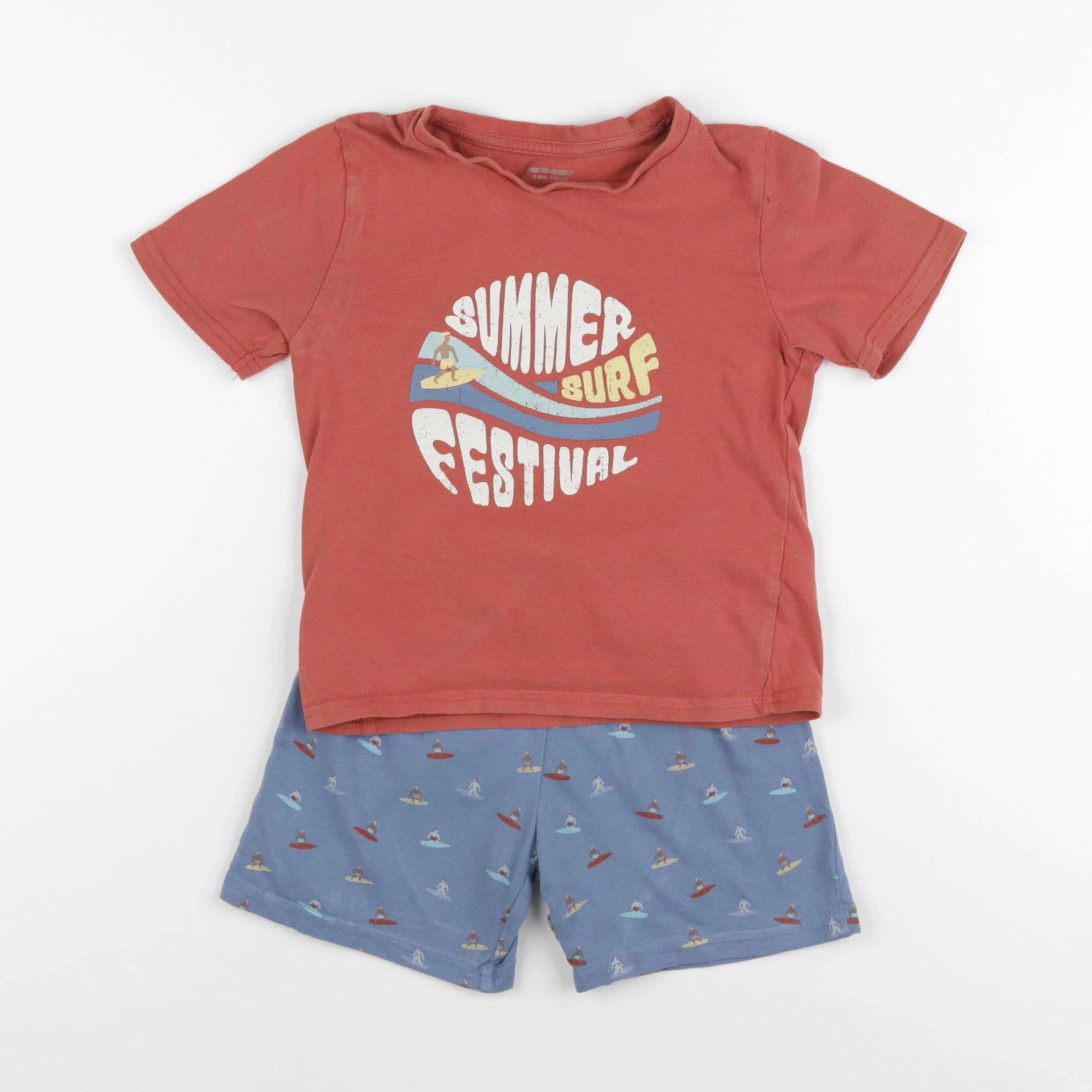 Vertbaudet - pyjama coton multicolore - 6 ans
