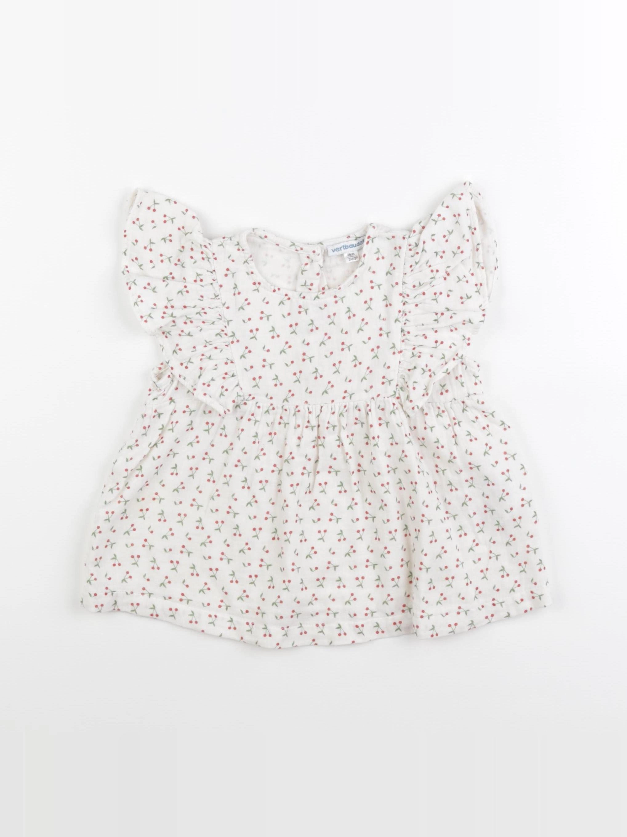Vertbaudet - blouse beige - 2 ans