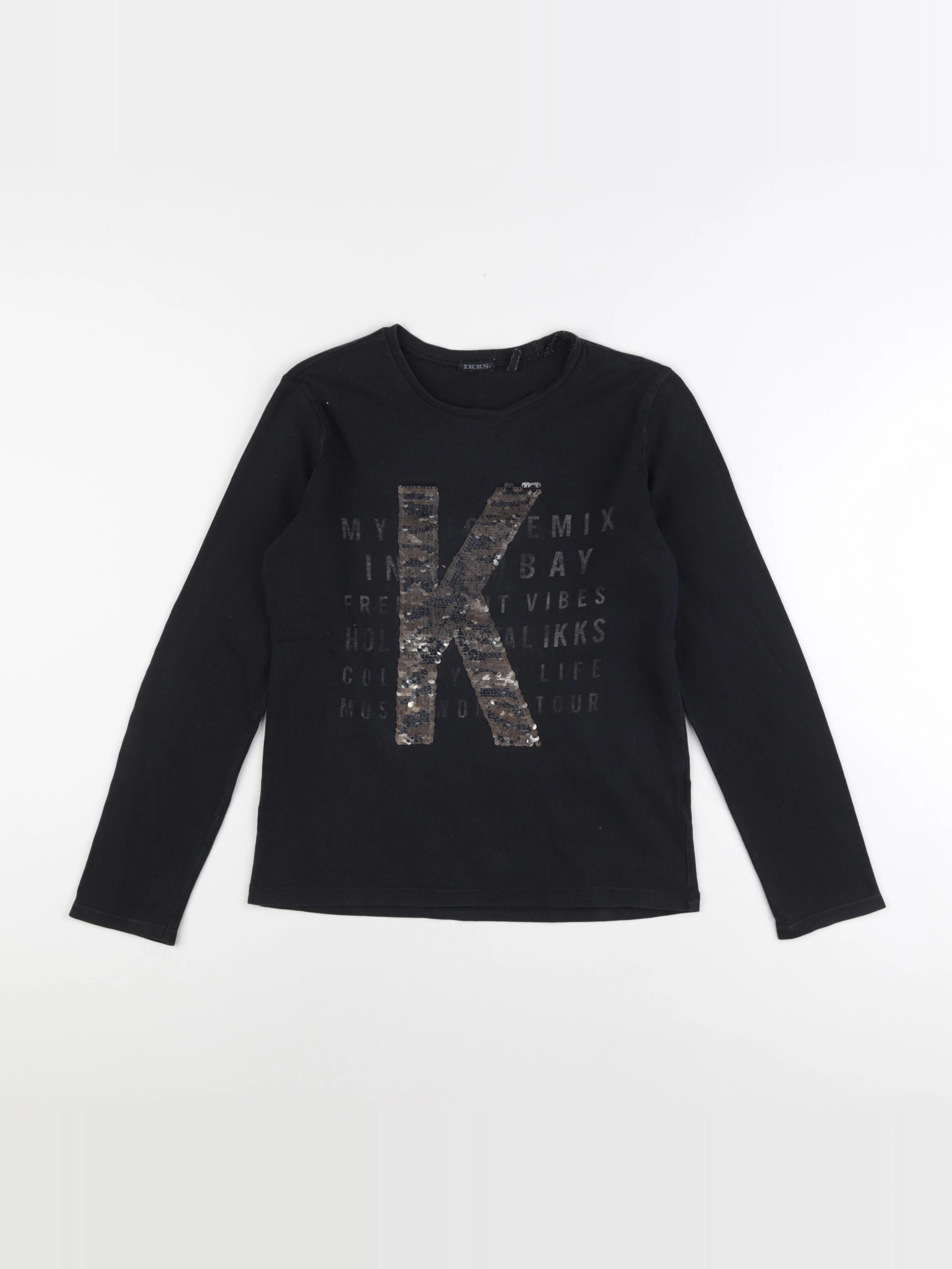 IKKS - tee-shirt noir - 10 ans