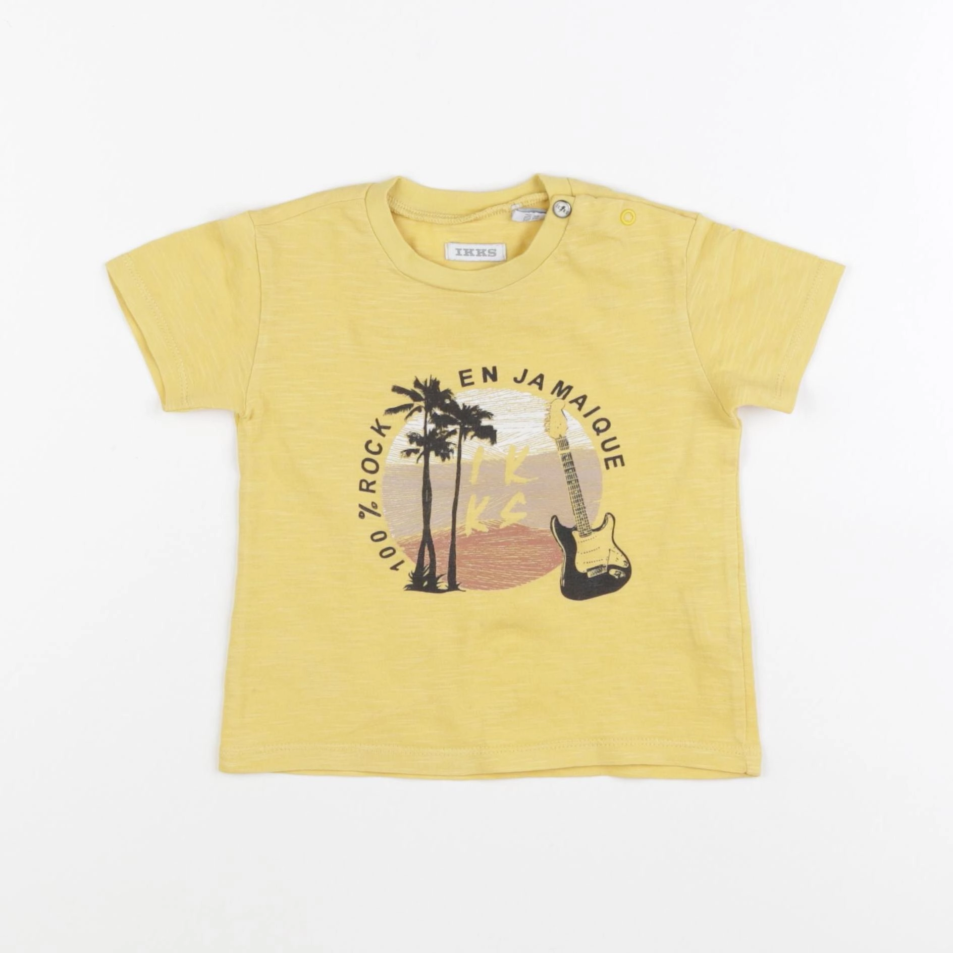 IKKS - tee-shirt jaune - 12 mois