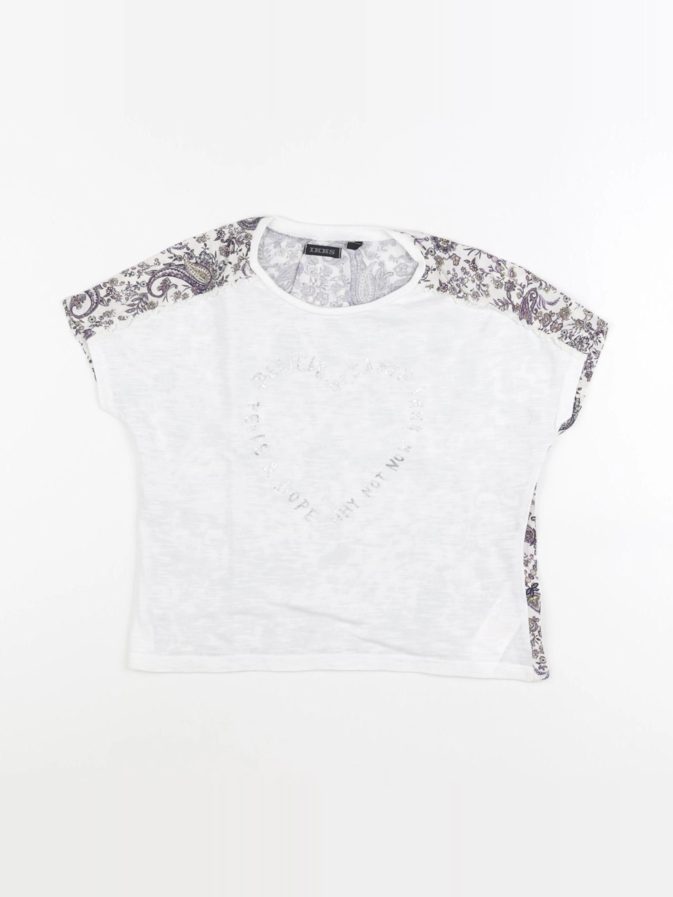 IKKS - tee-shirt blanc - 6 ans