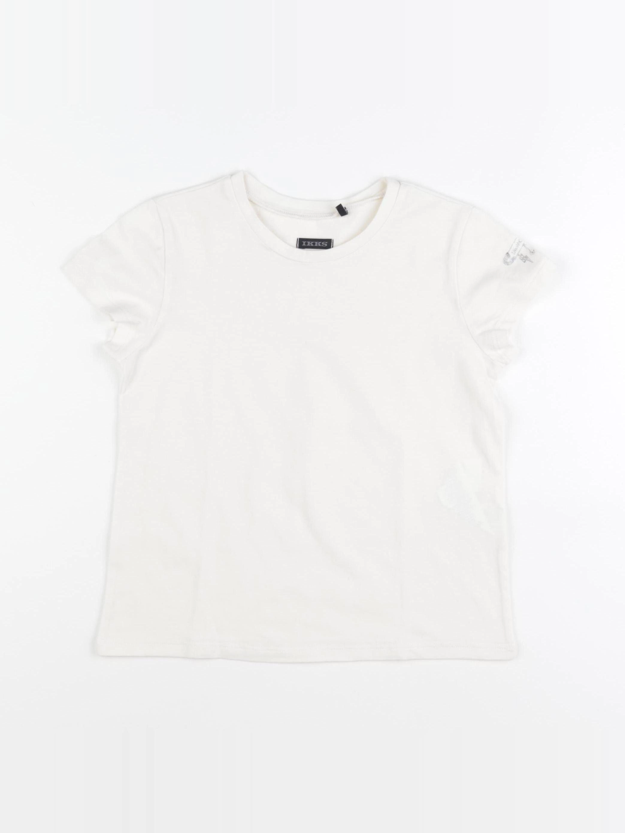 IKKS - tee-shirt blanc - 8 ans