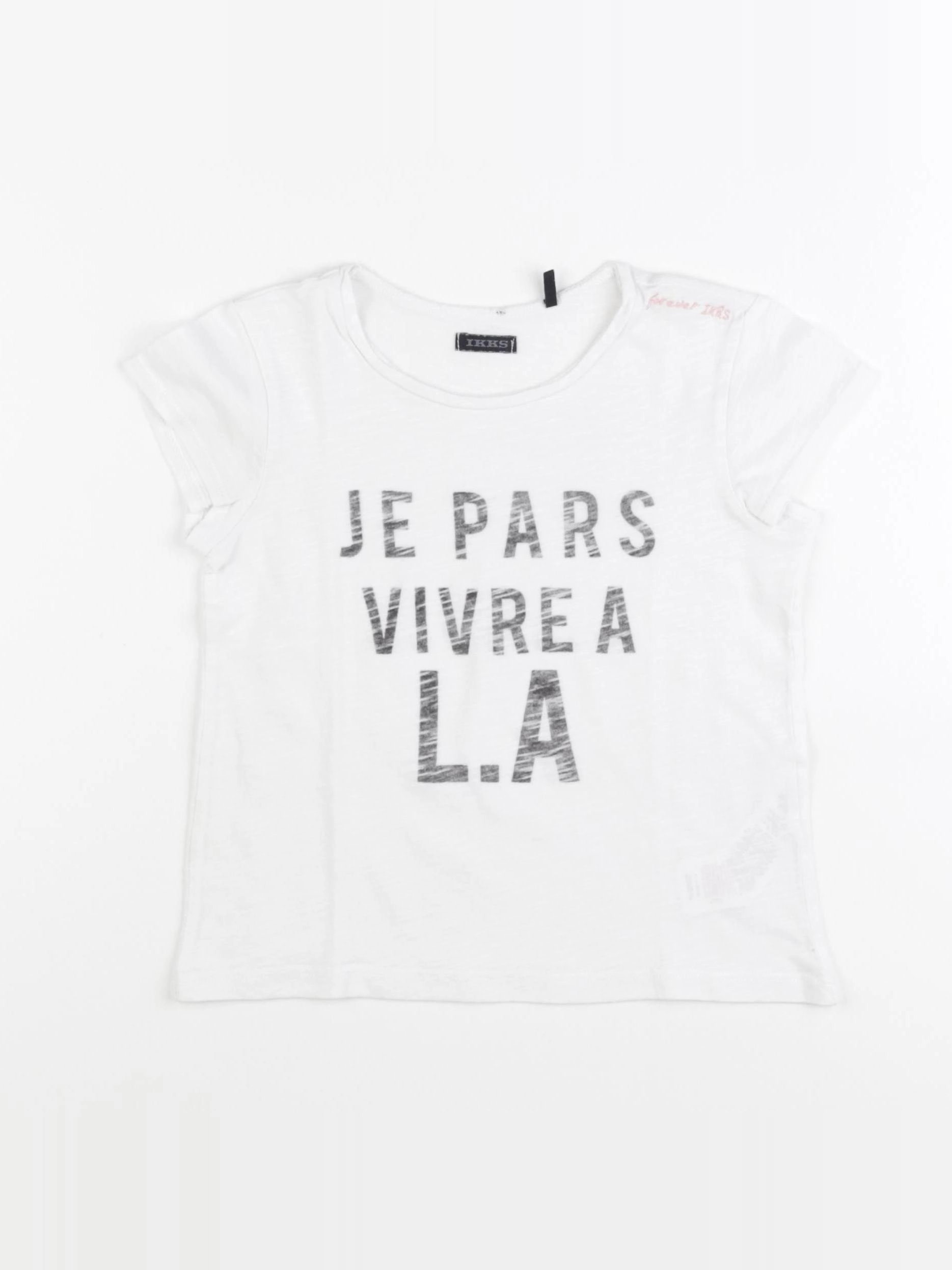 IKKS - tee-shirt blanc - 6 ans