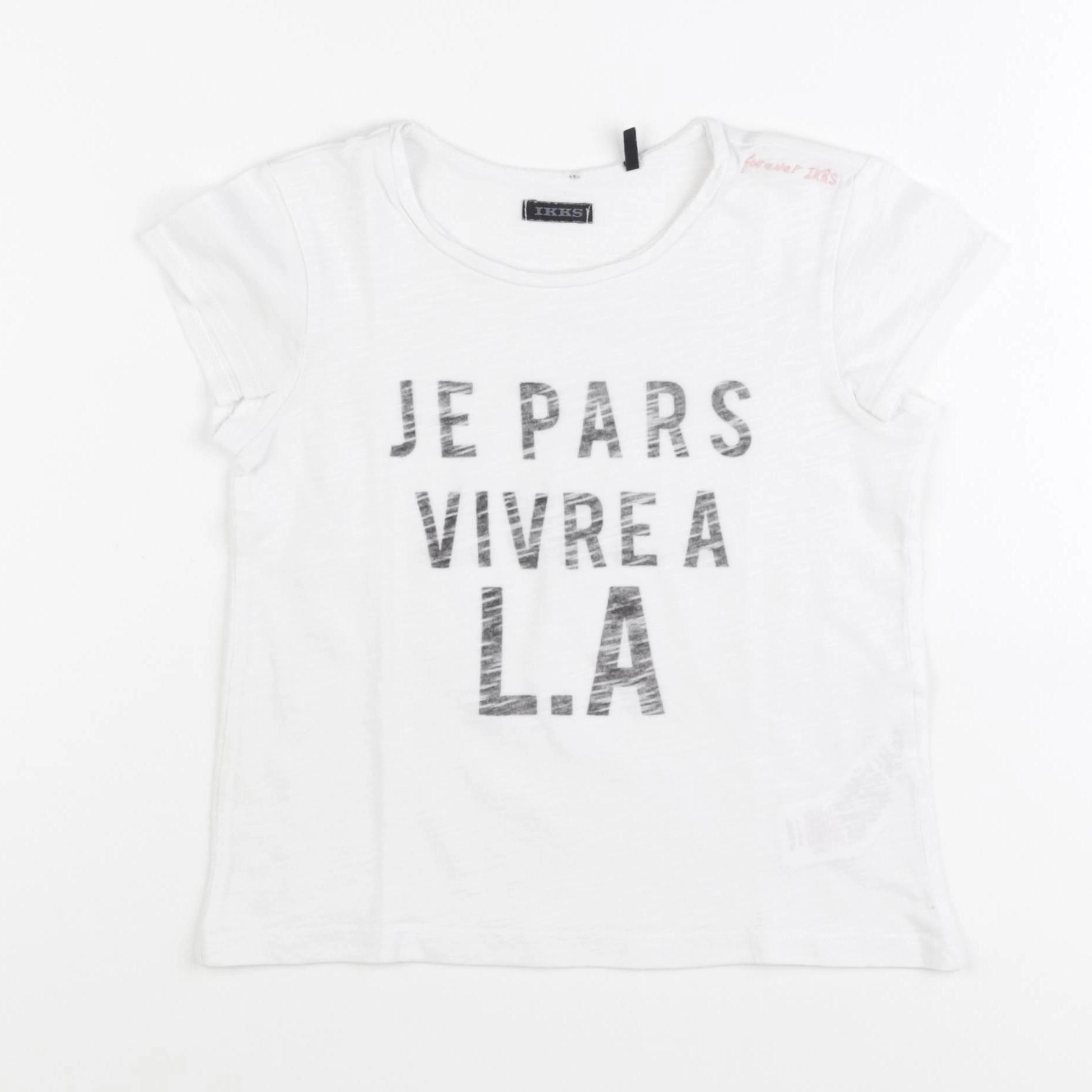 IKKS - tee-shirt blanc - 6 ans