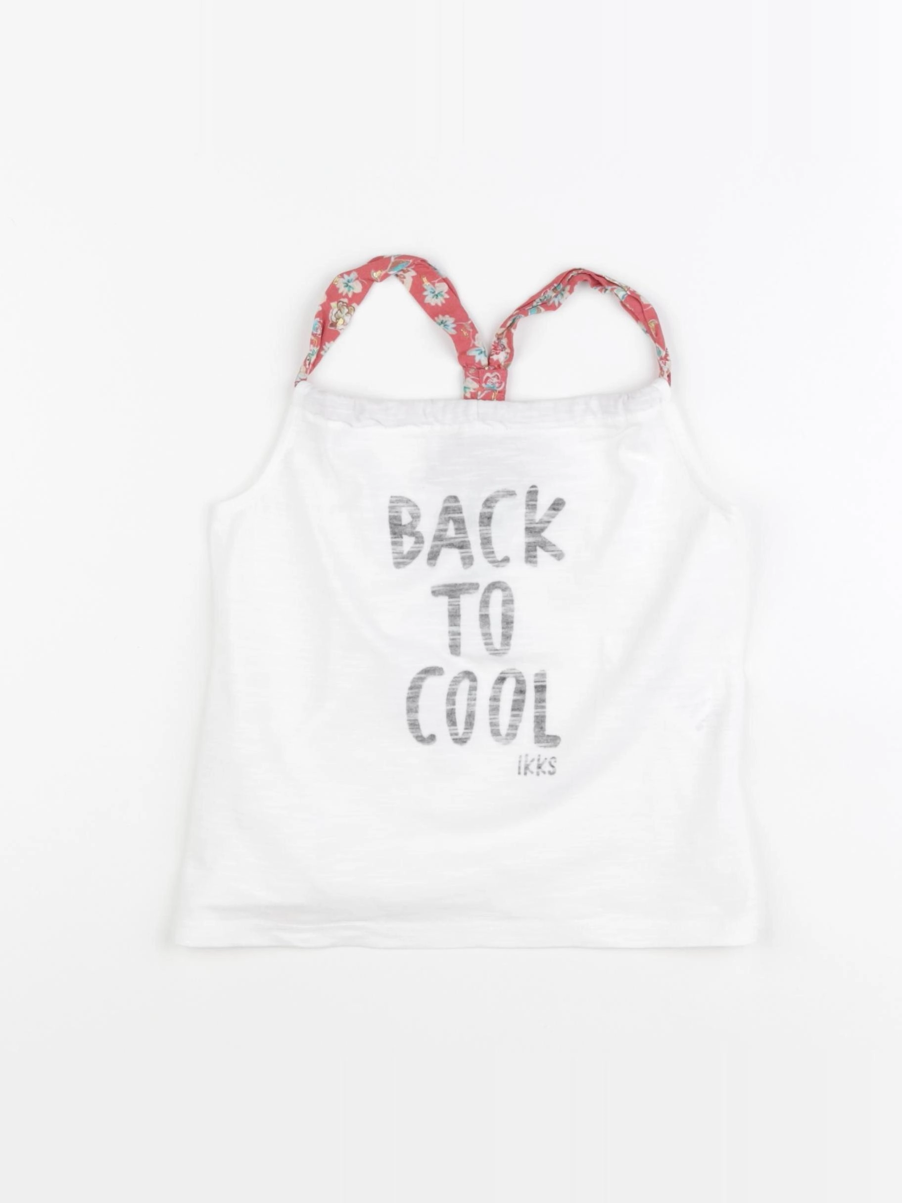 IKKS - débardeur blanc - 6 ans