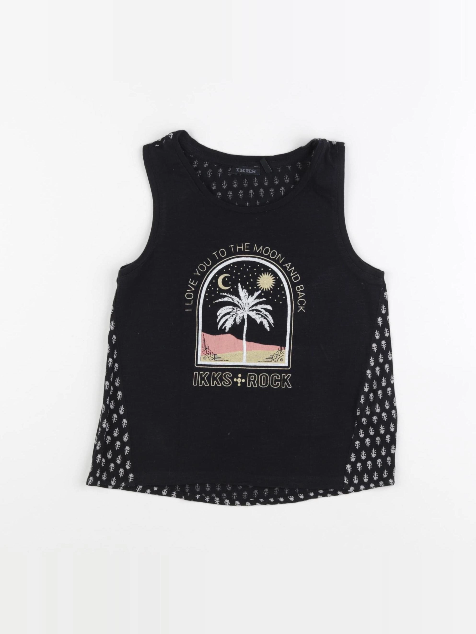 IKKS - débardeur noir - 6 ans
