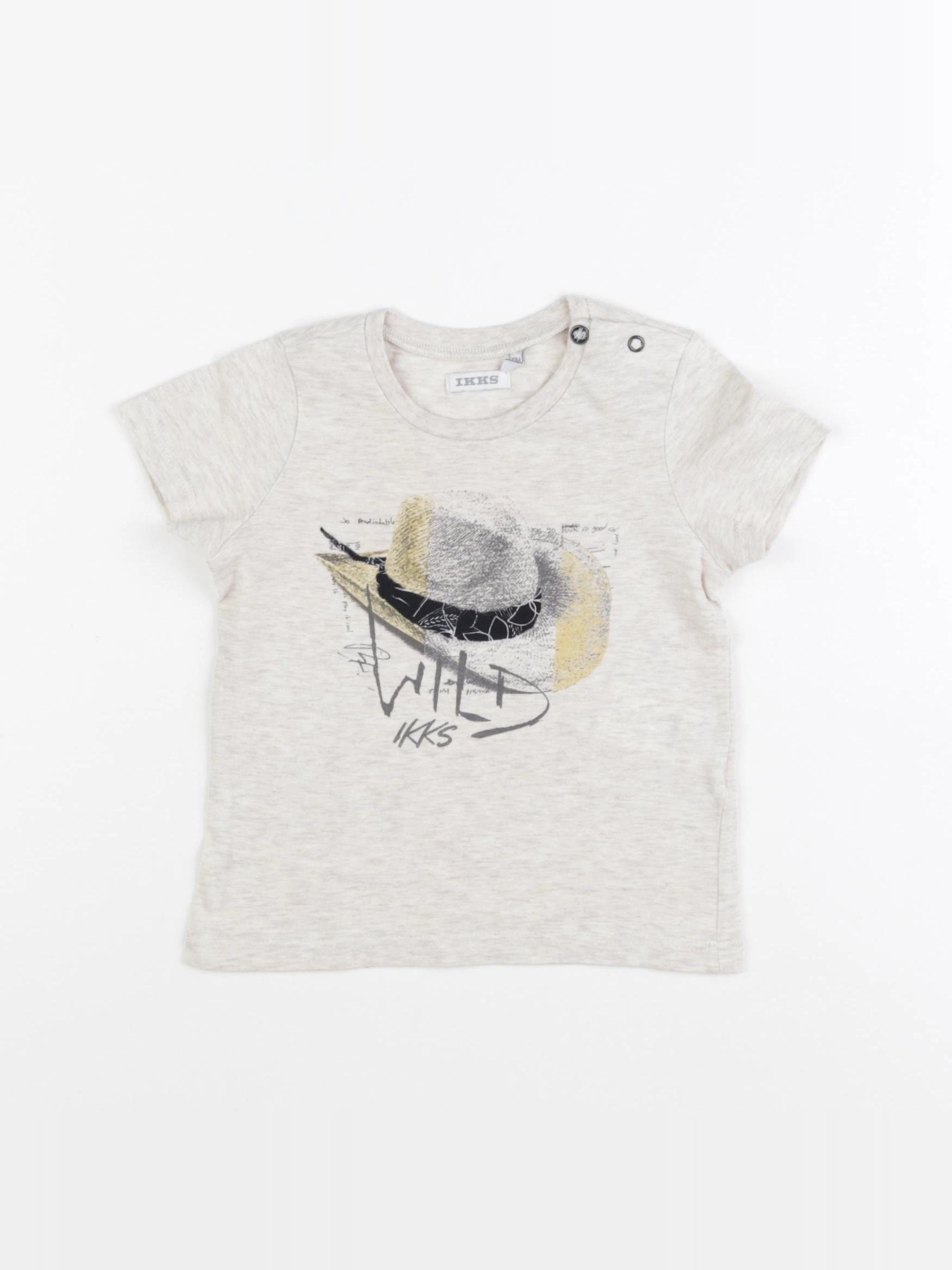 IKKS - tee-shirt beige - 12 mois