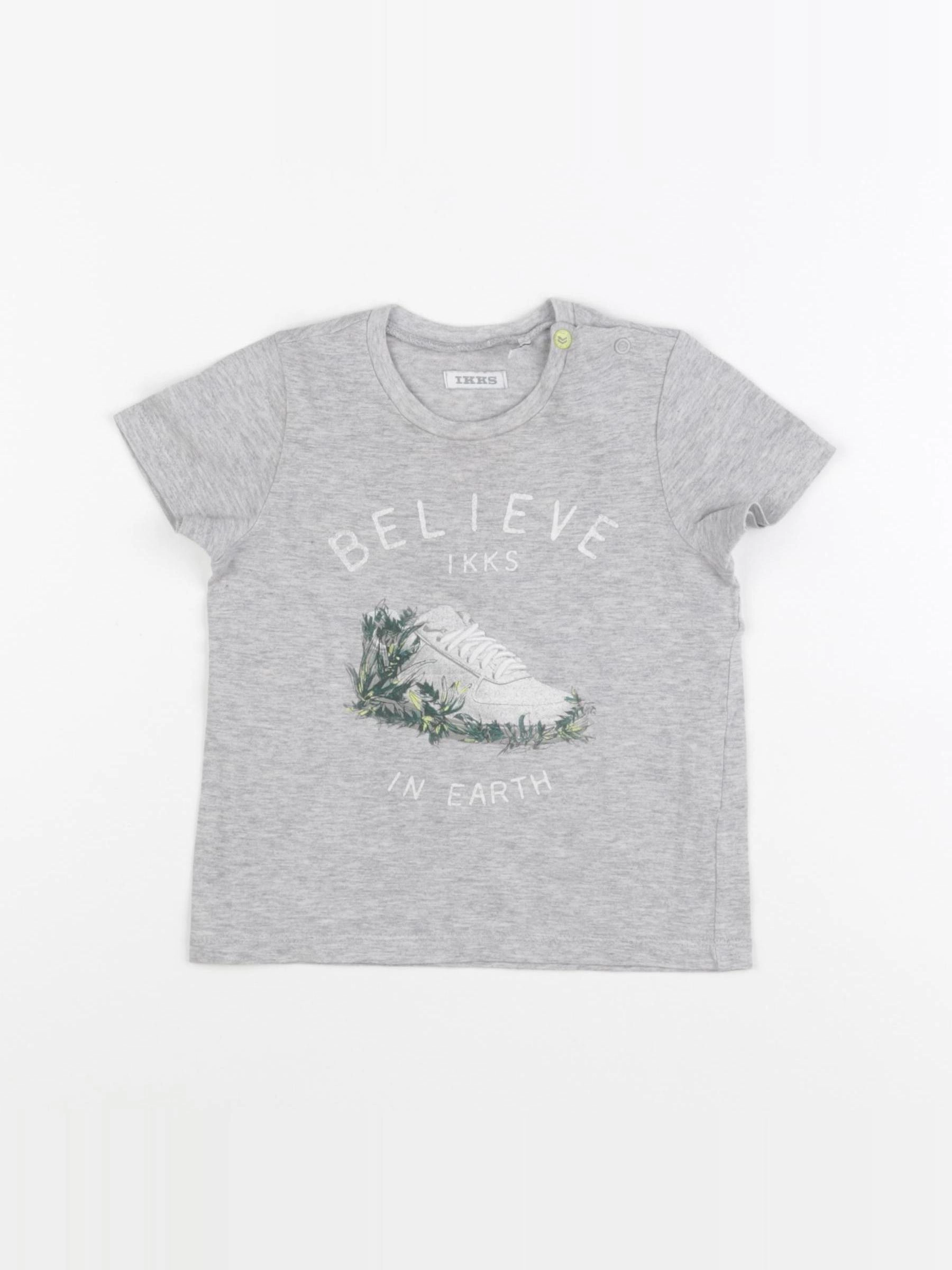 IKKS - tee-shirt gris - 12 mois