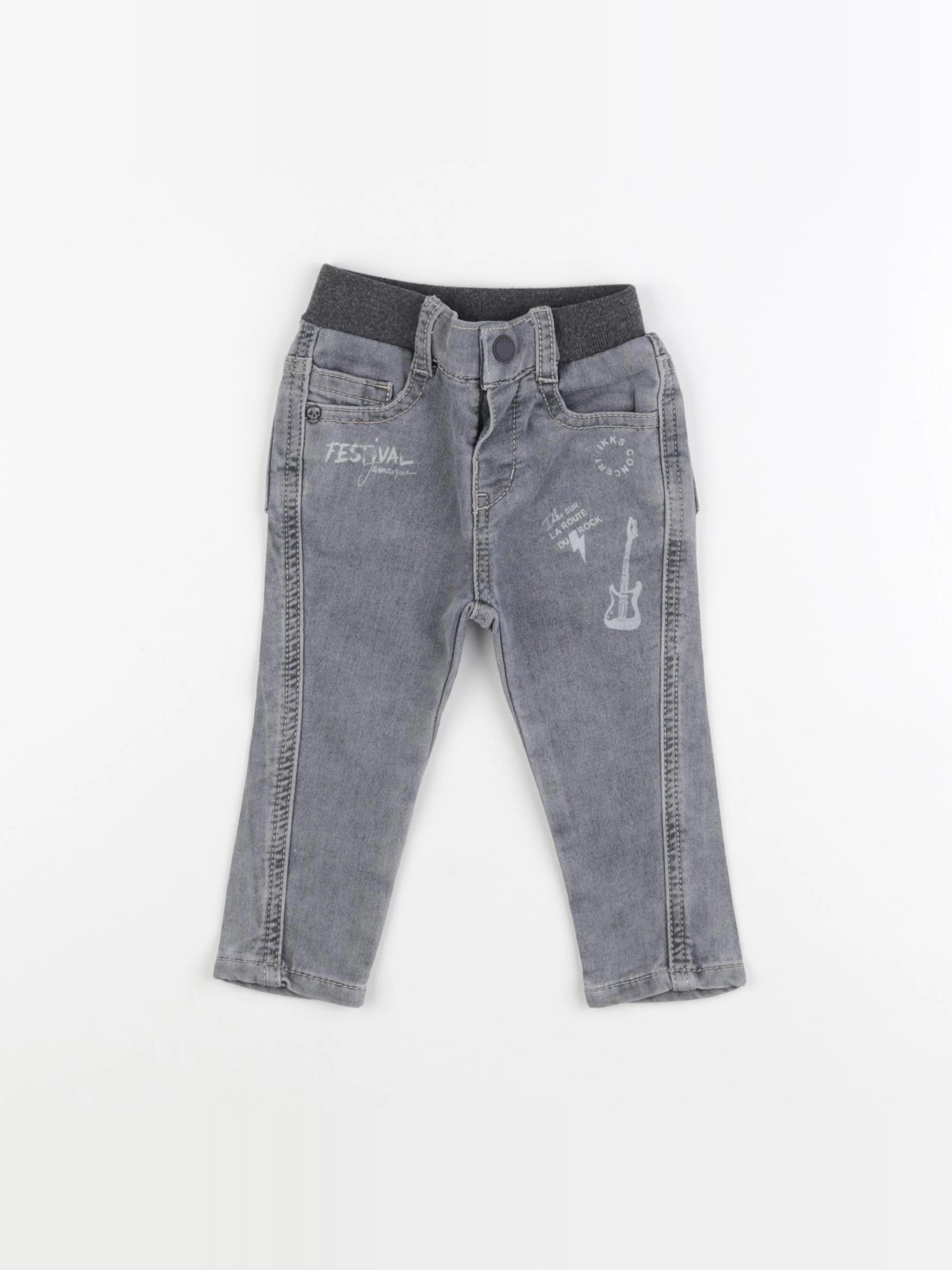 IKKS - pantalon gris - 12 mois