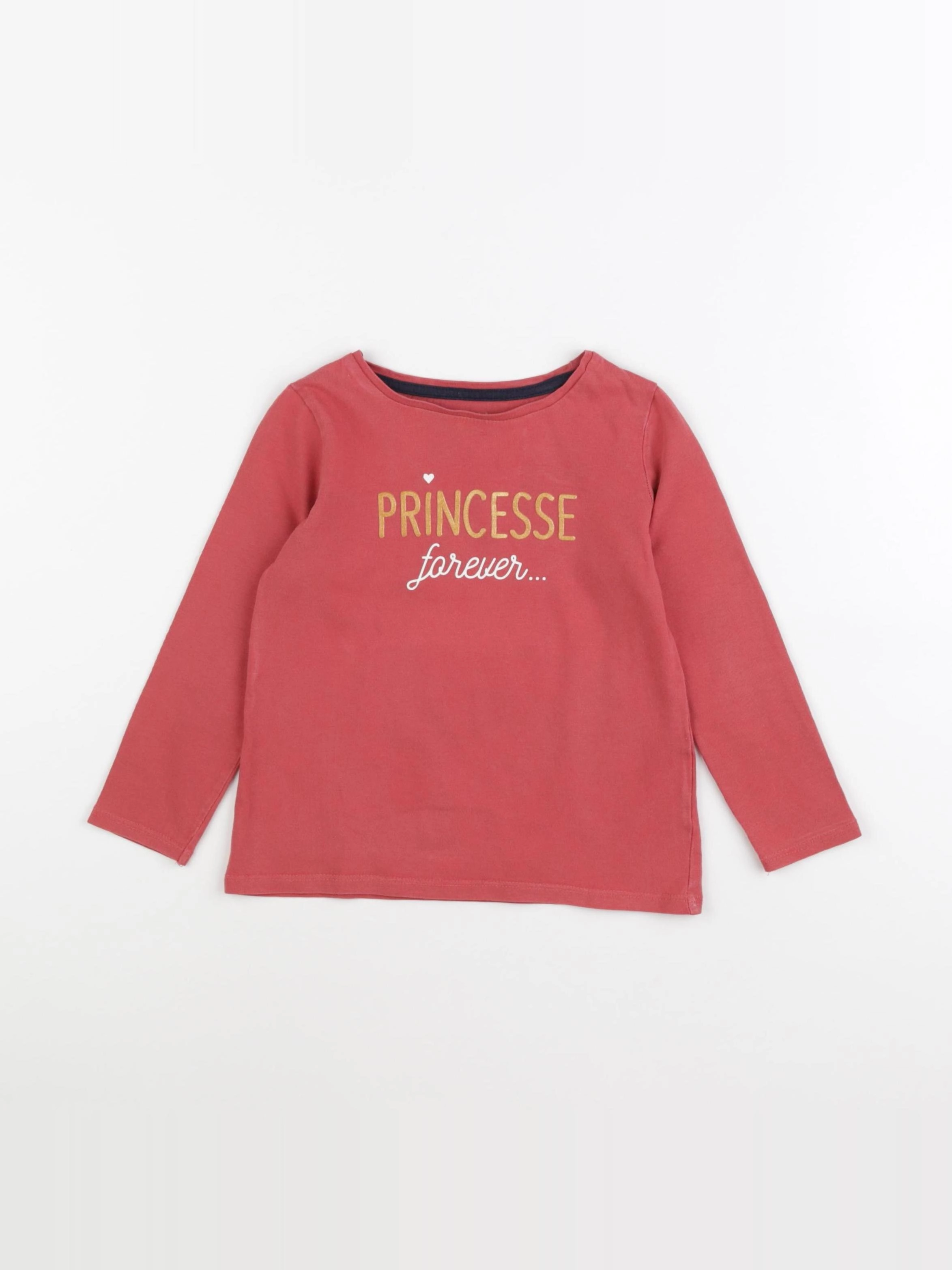Vertbaudet - tee-shirt rouge - 4 ans