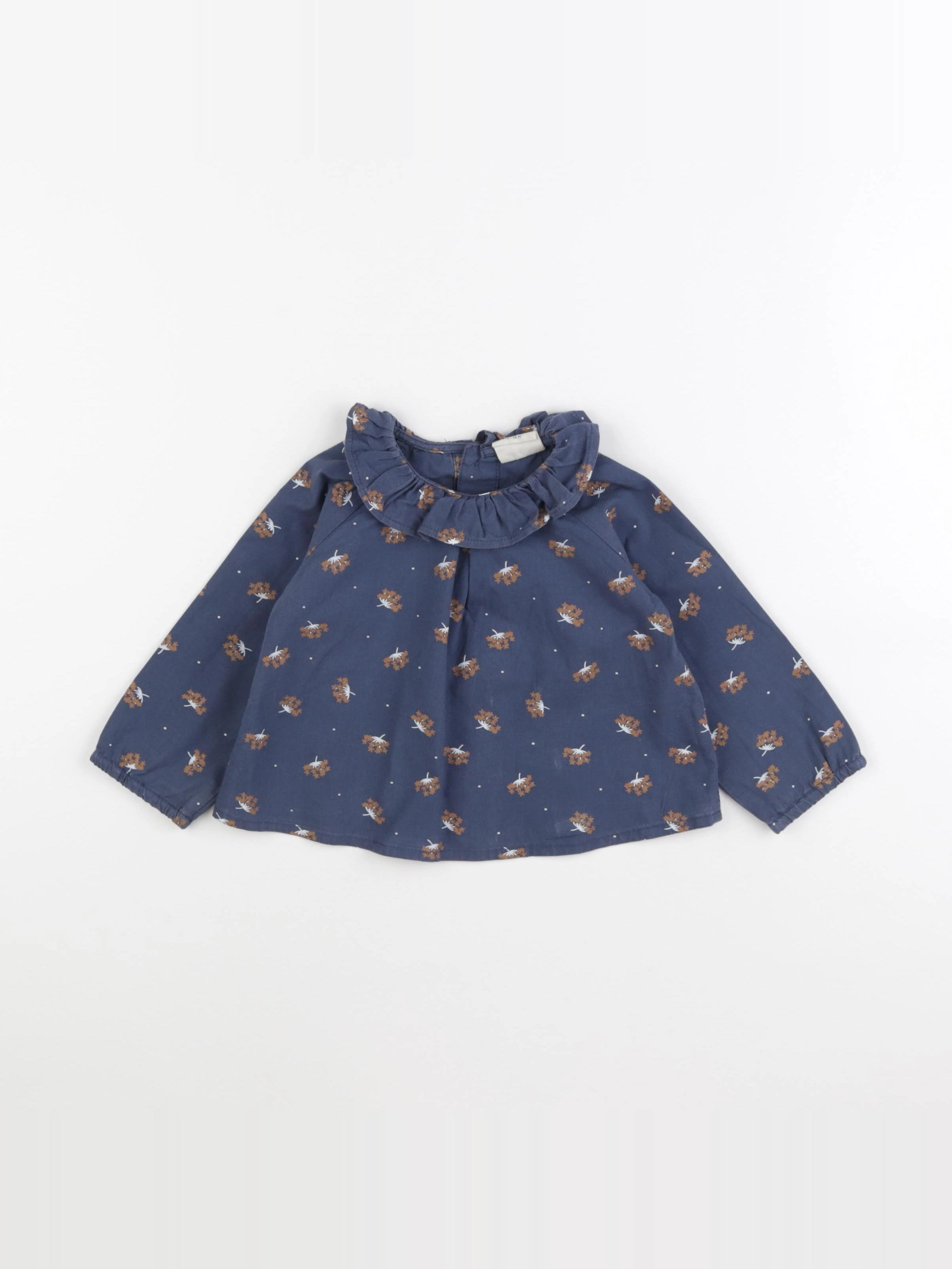 Lililotte - blouse bleu - 12/18 mois