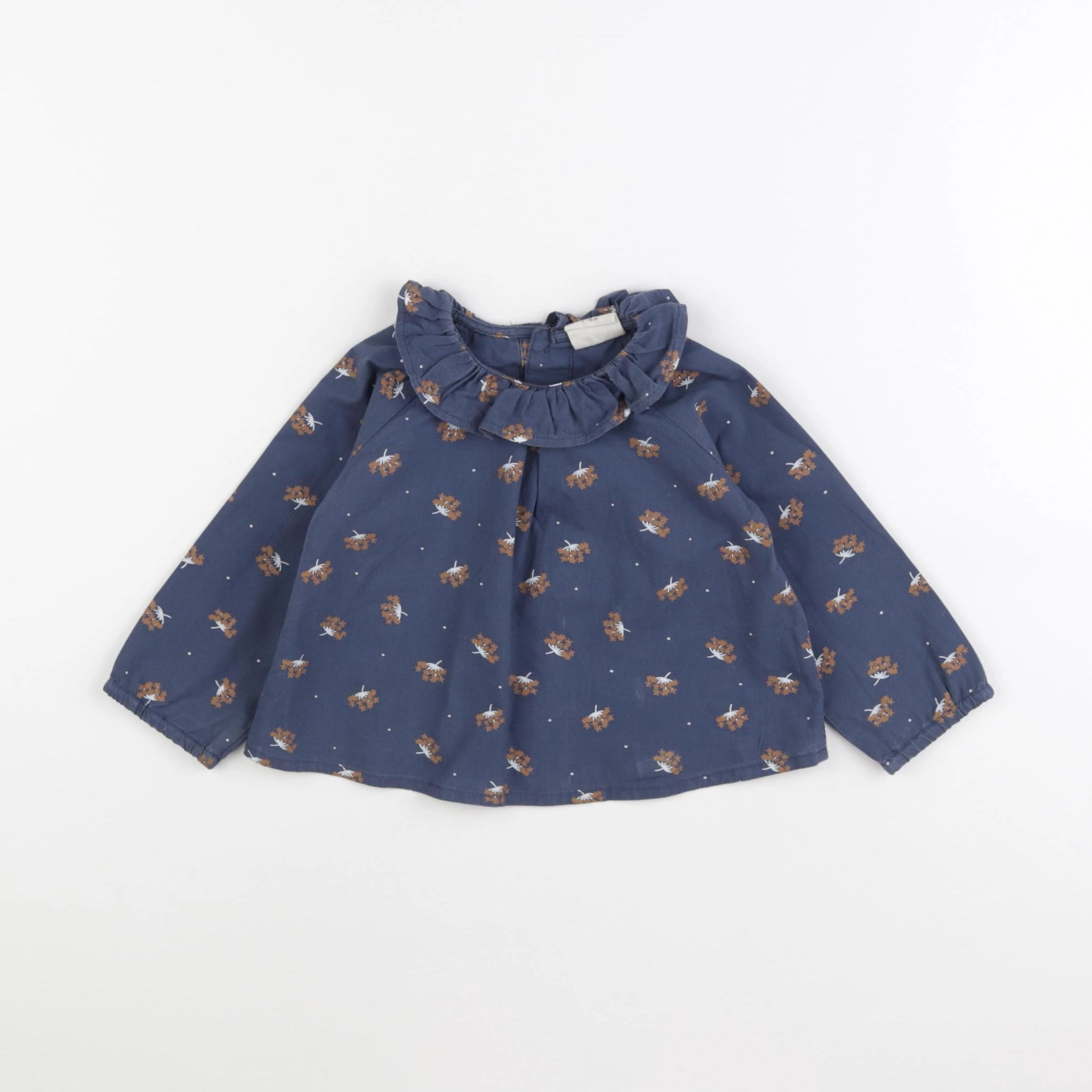Lililotte - blouse bleu - 12/18 mois
