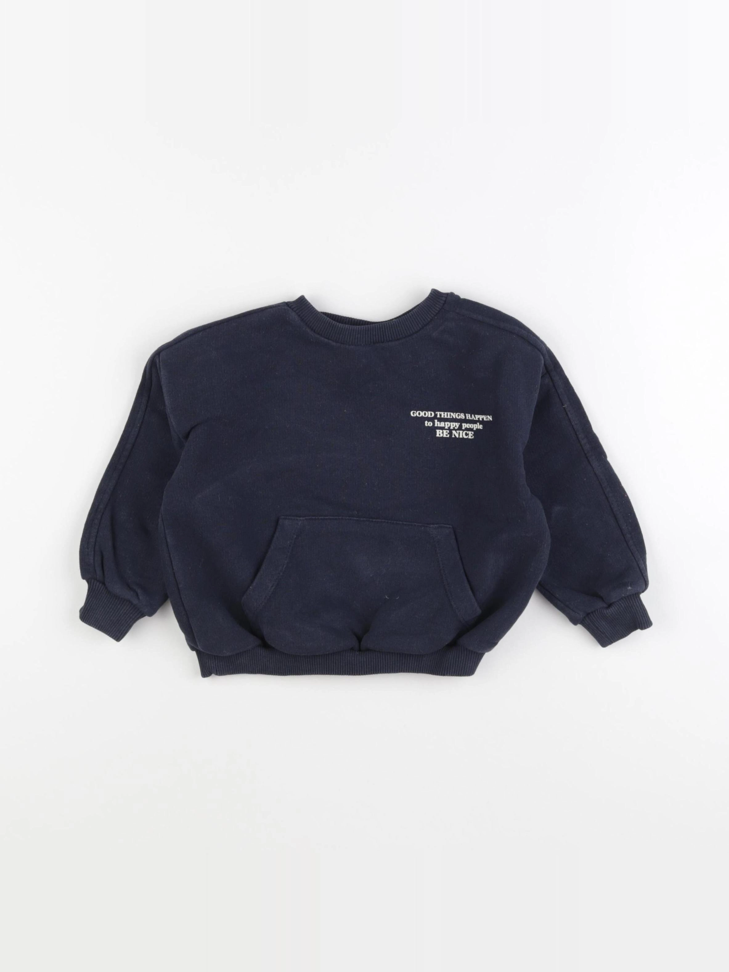 Zara - sweat bleu - 3 ans