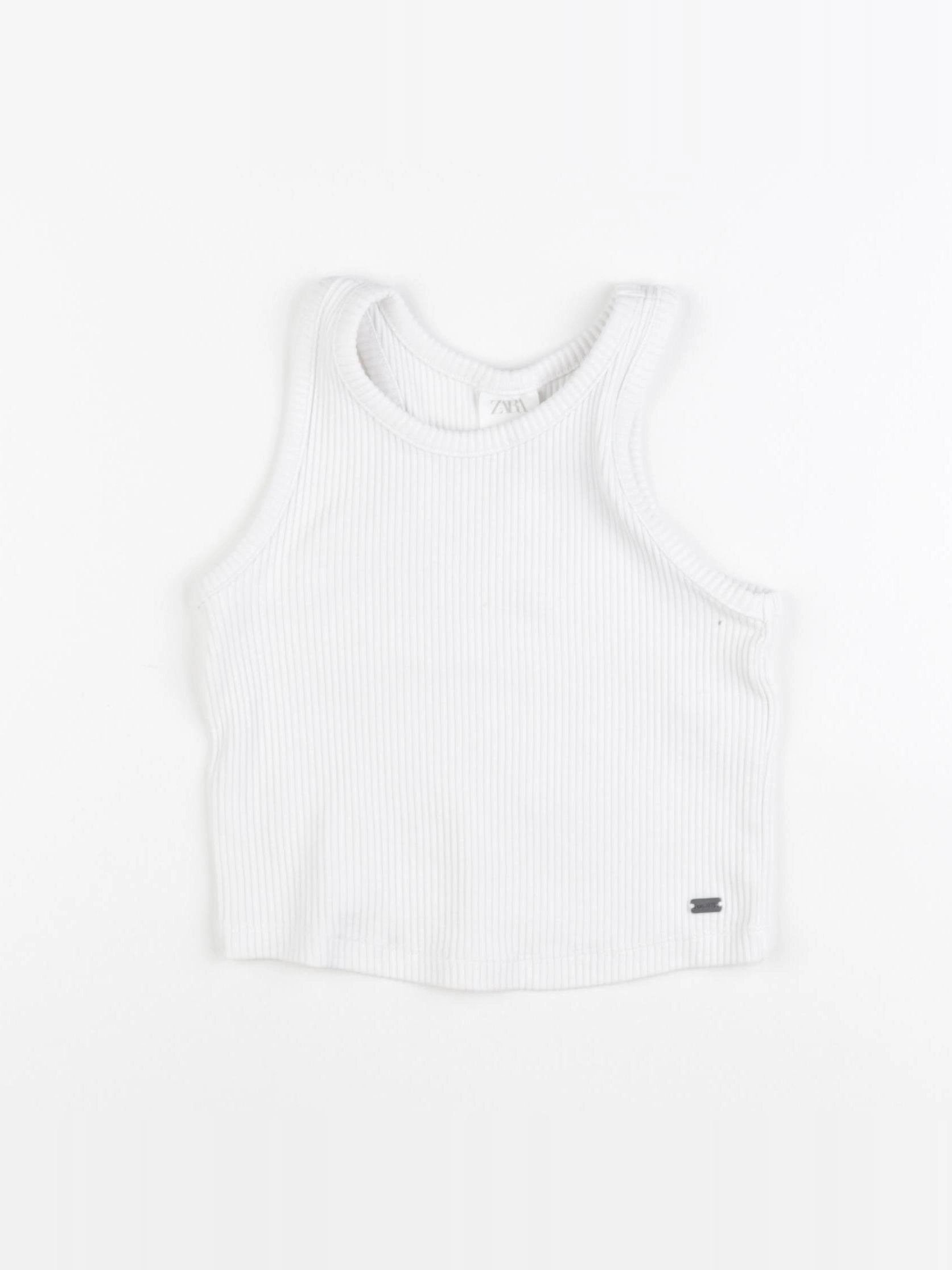 Zara - maillot de corps blanc - 8/9 ans