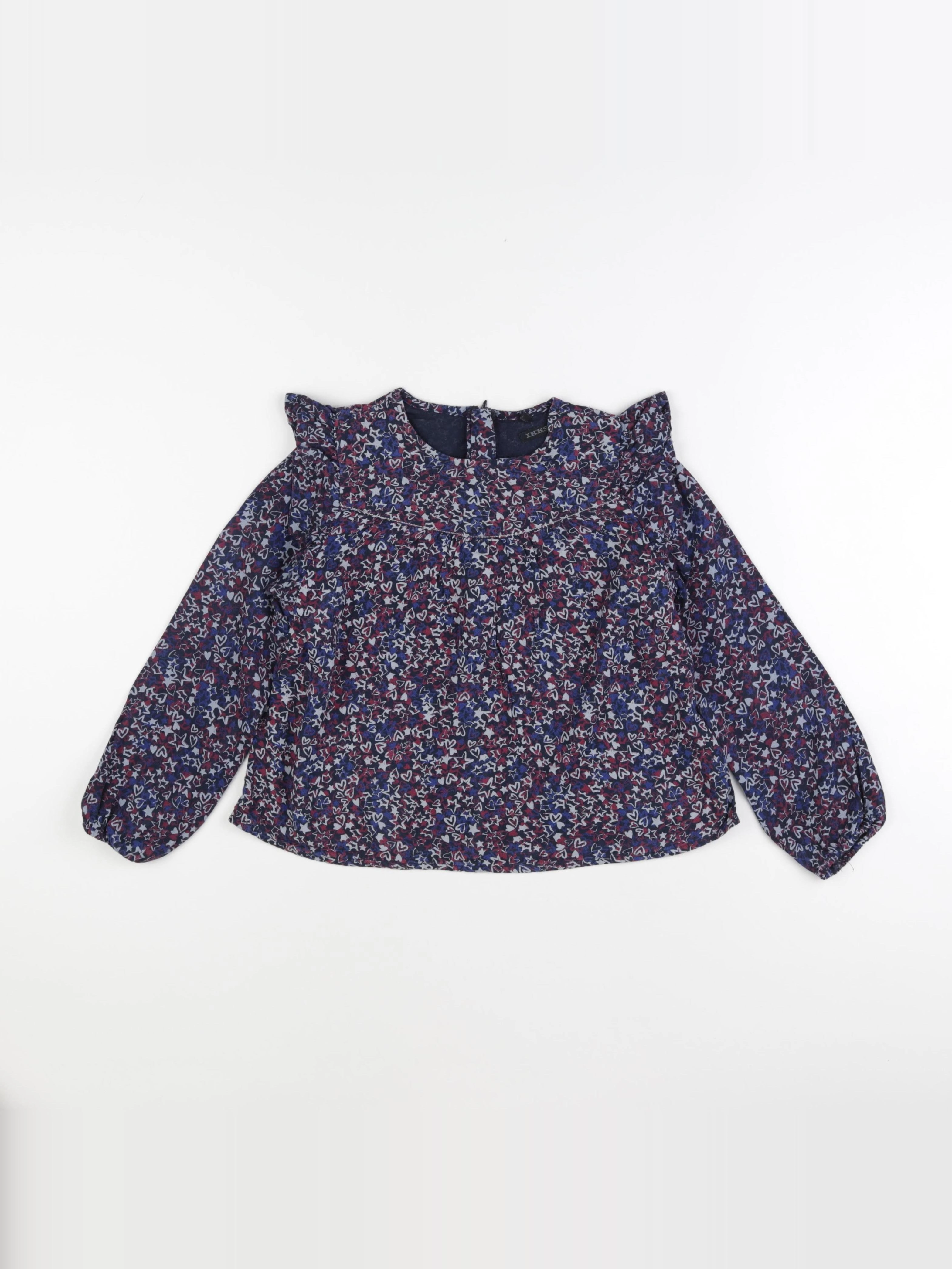 IKKS - blouse bleu - 8 ans