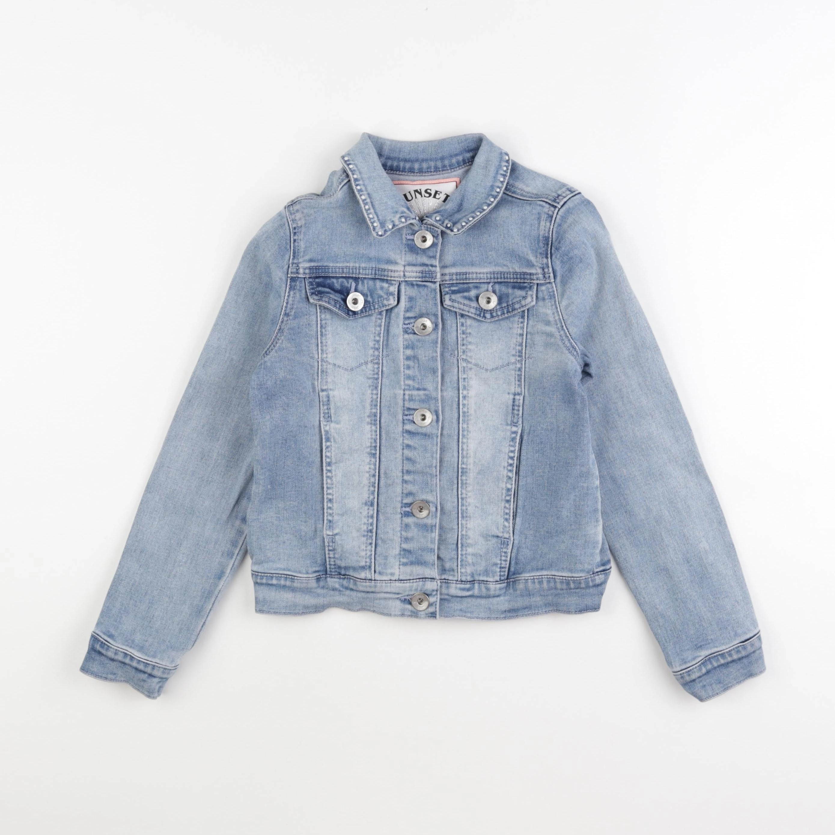 IKKS - veste imprimé au dos bleu - 8 ans
