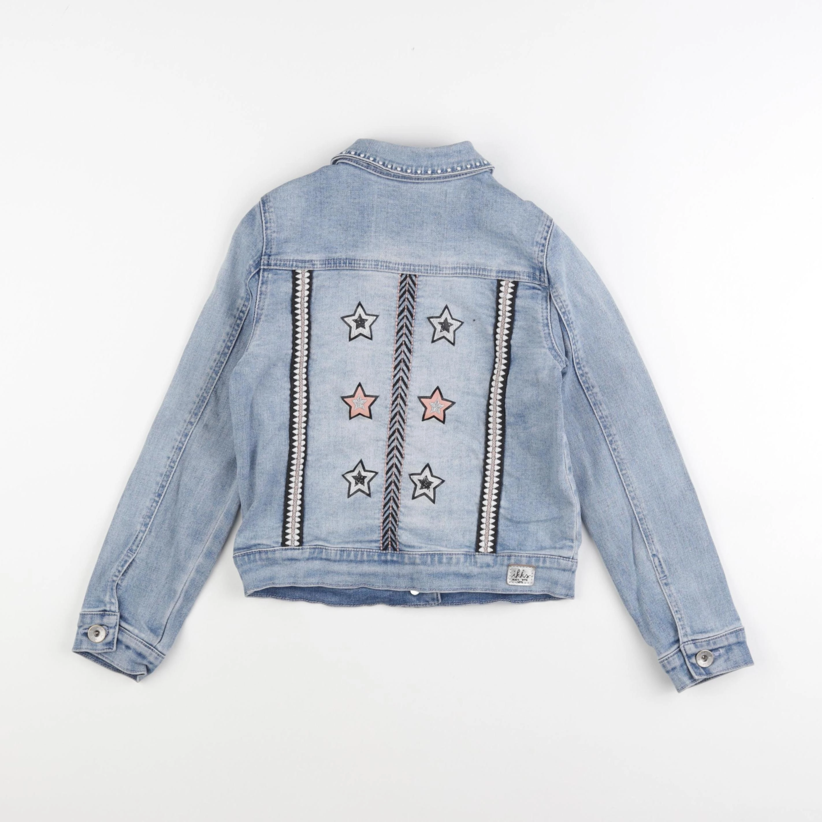 IKKS - veste imprimé au dos bleu - 8 ans
