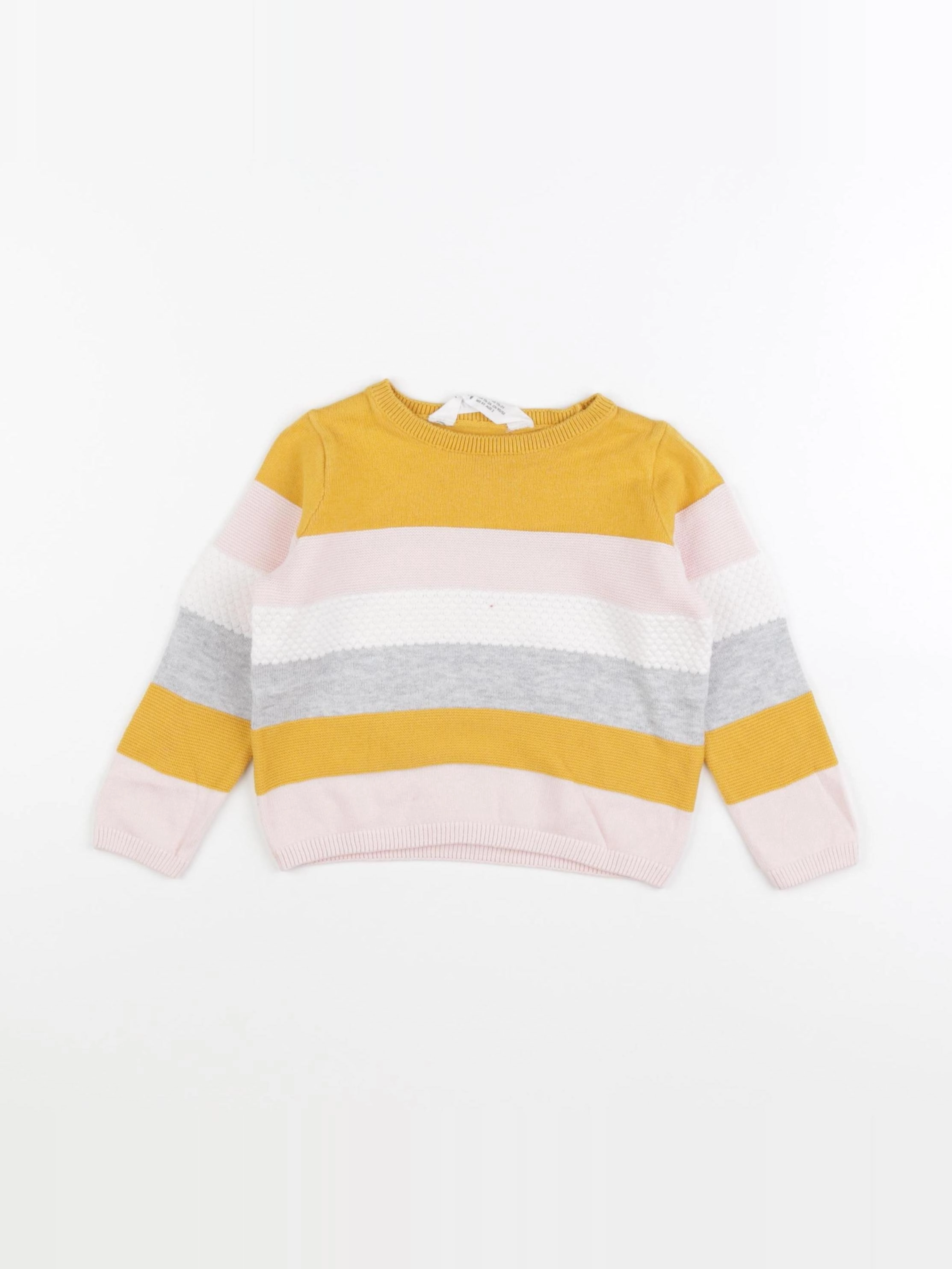H&M - pull beige - 18/24 mois