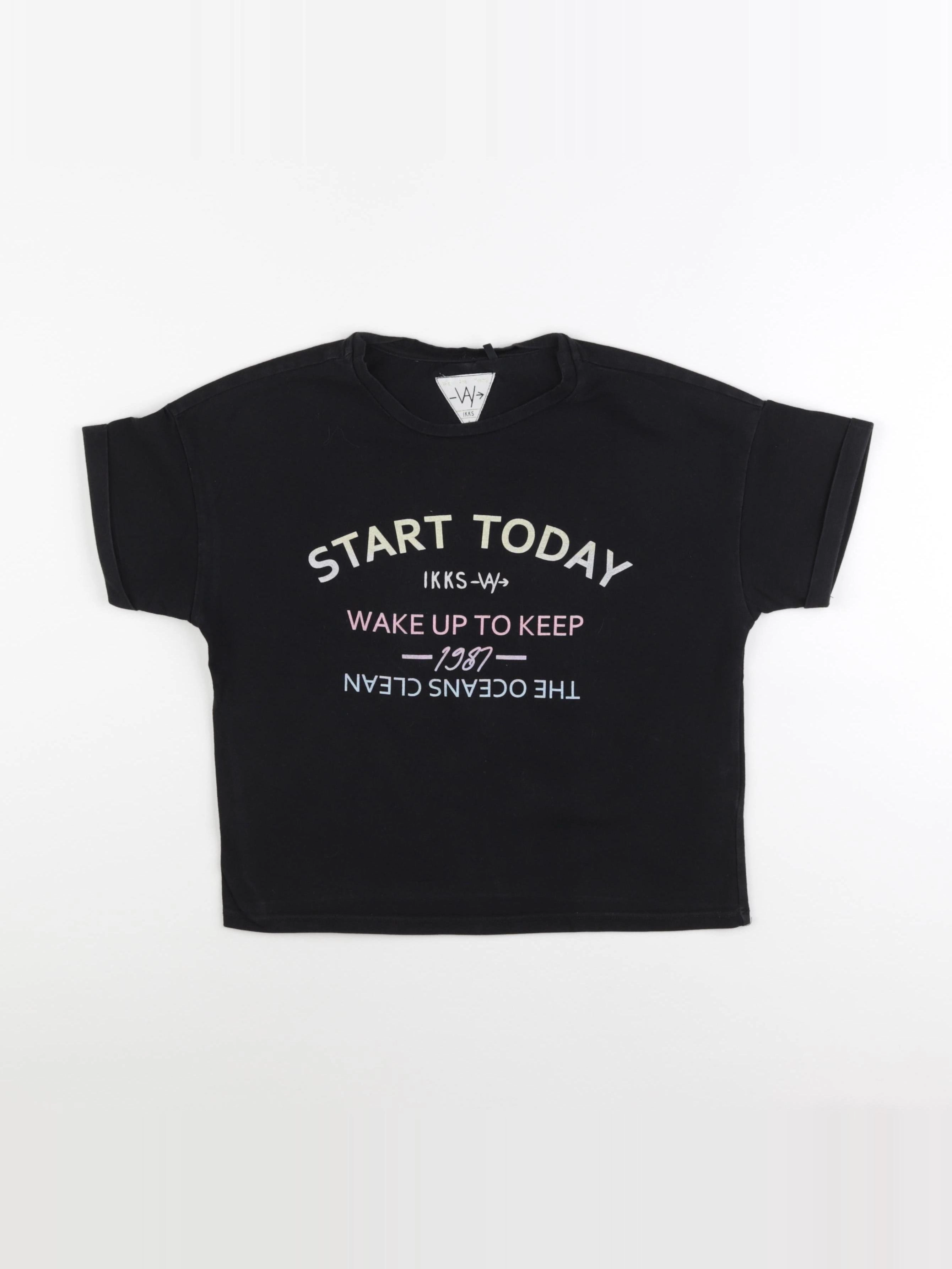IKKS - tee-shirt noir - 10 ans