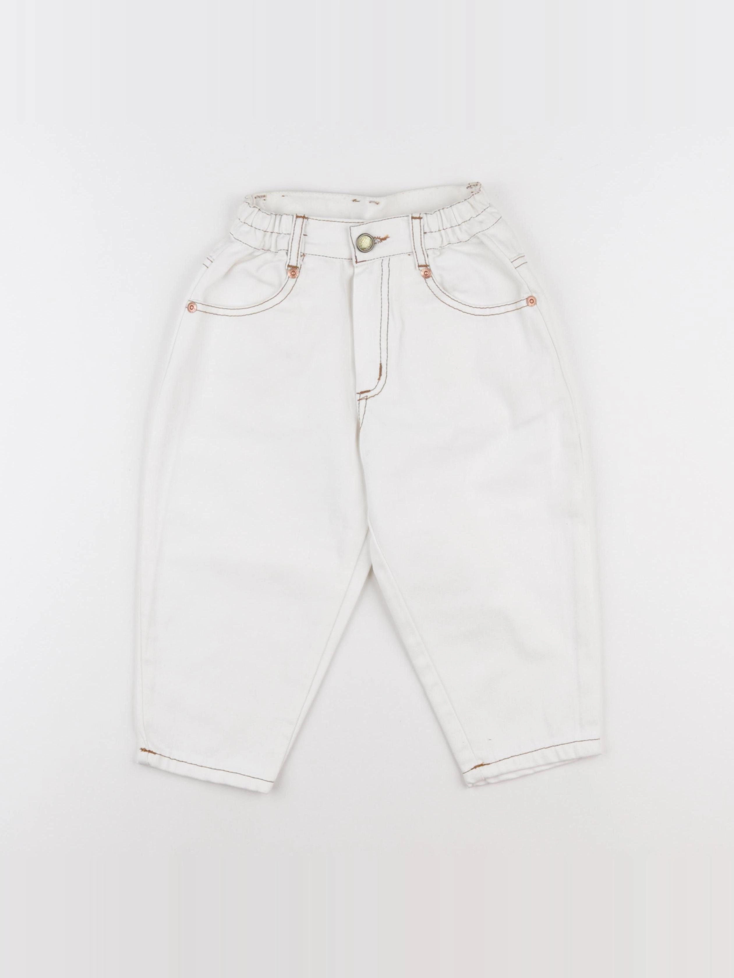 Vintage - jean blanc - 2 ans