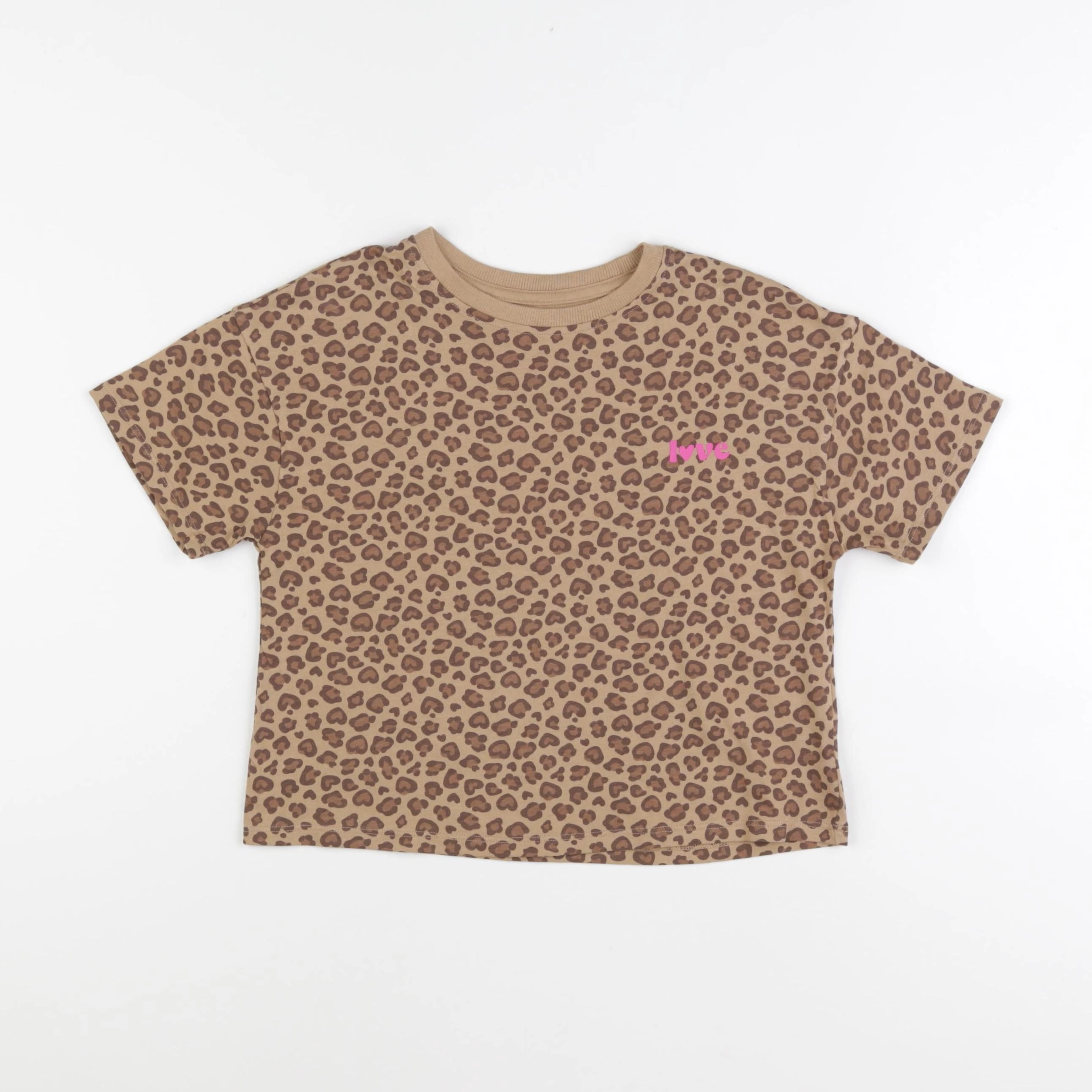 Vertbaudet - tee-shirt marron - 6 ans