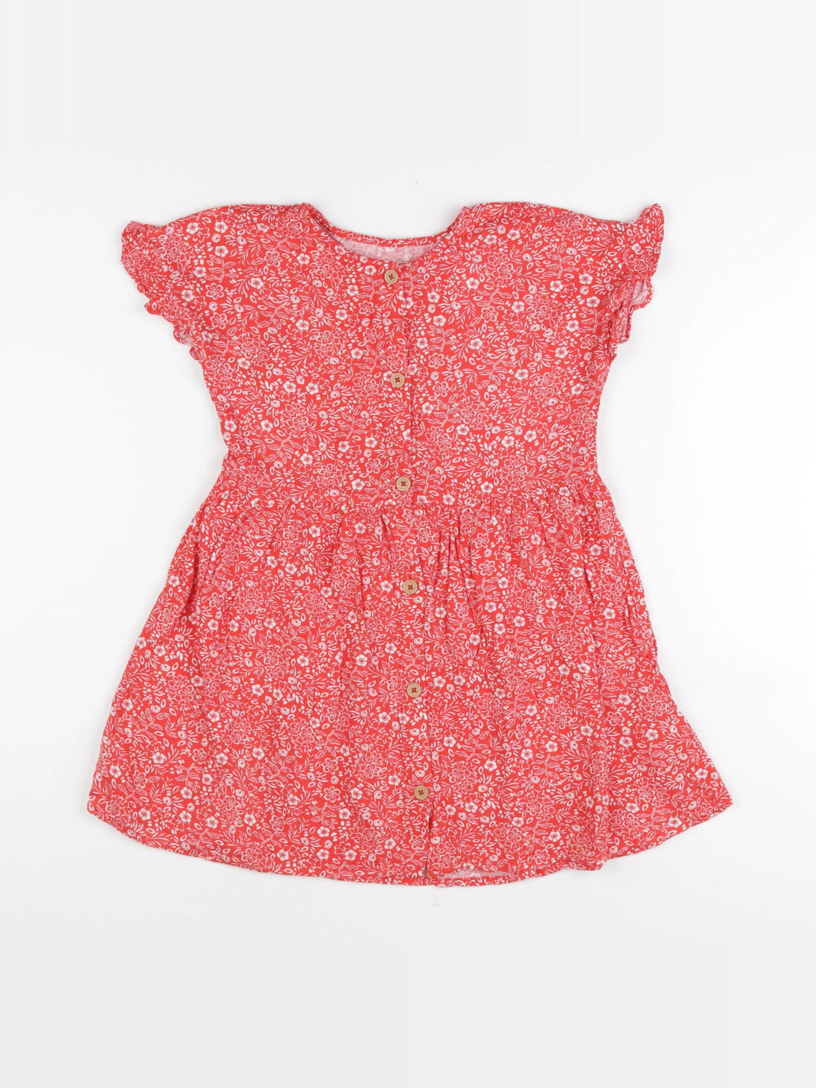 Vertbaudet - robe rouge - 7 ans