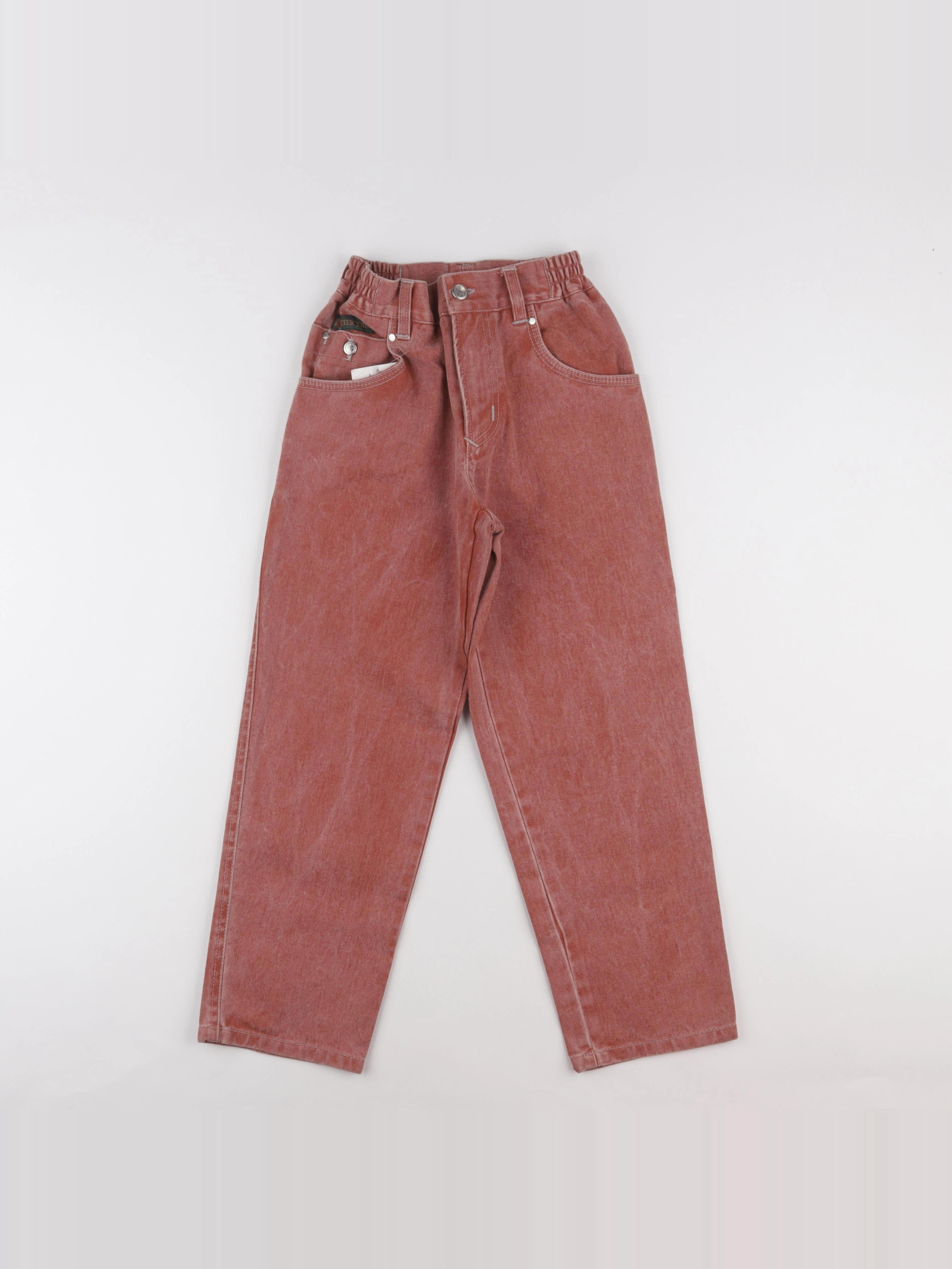 Vintage - jean rouge - 8 ans