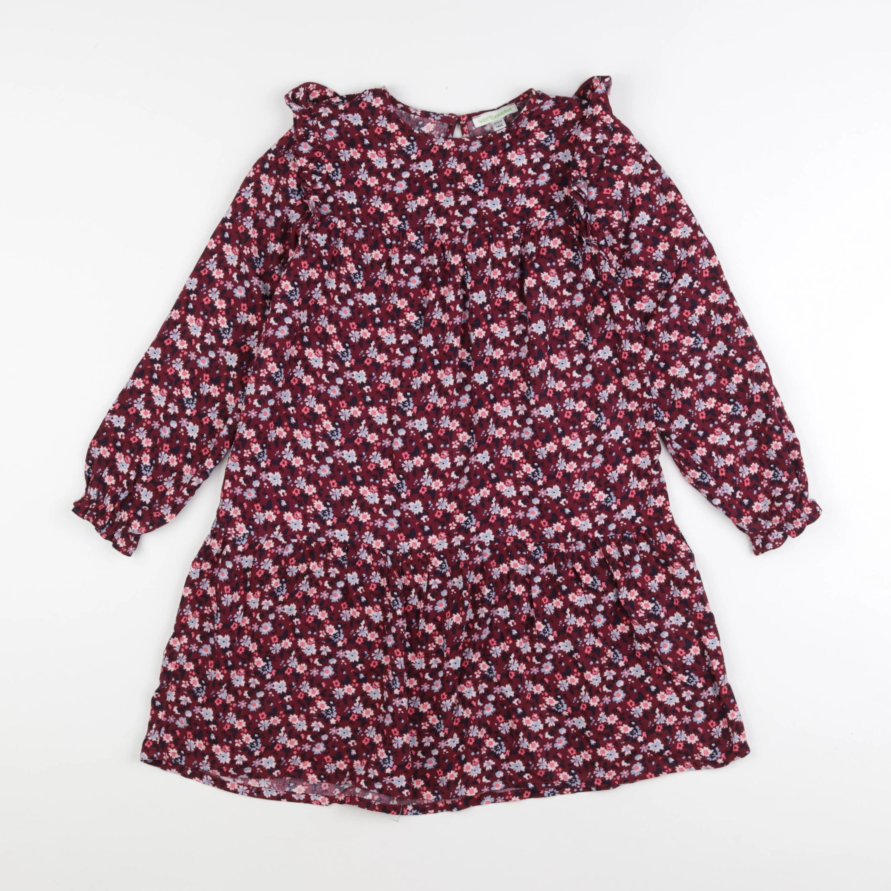 Vertbaudet - robe rouge - 7 ans