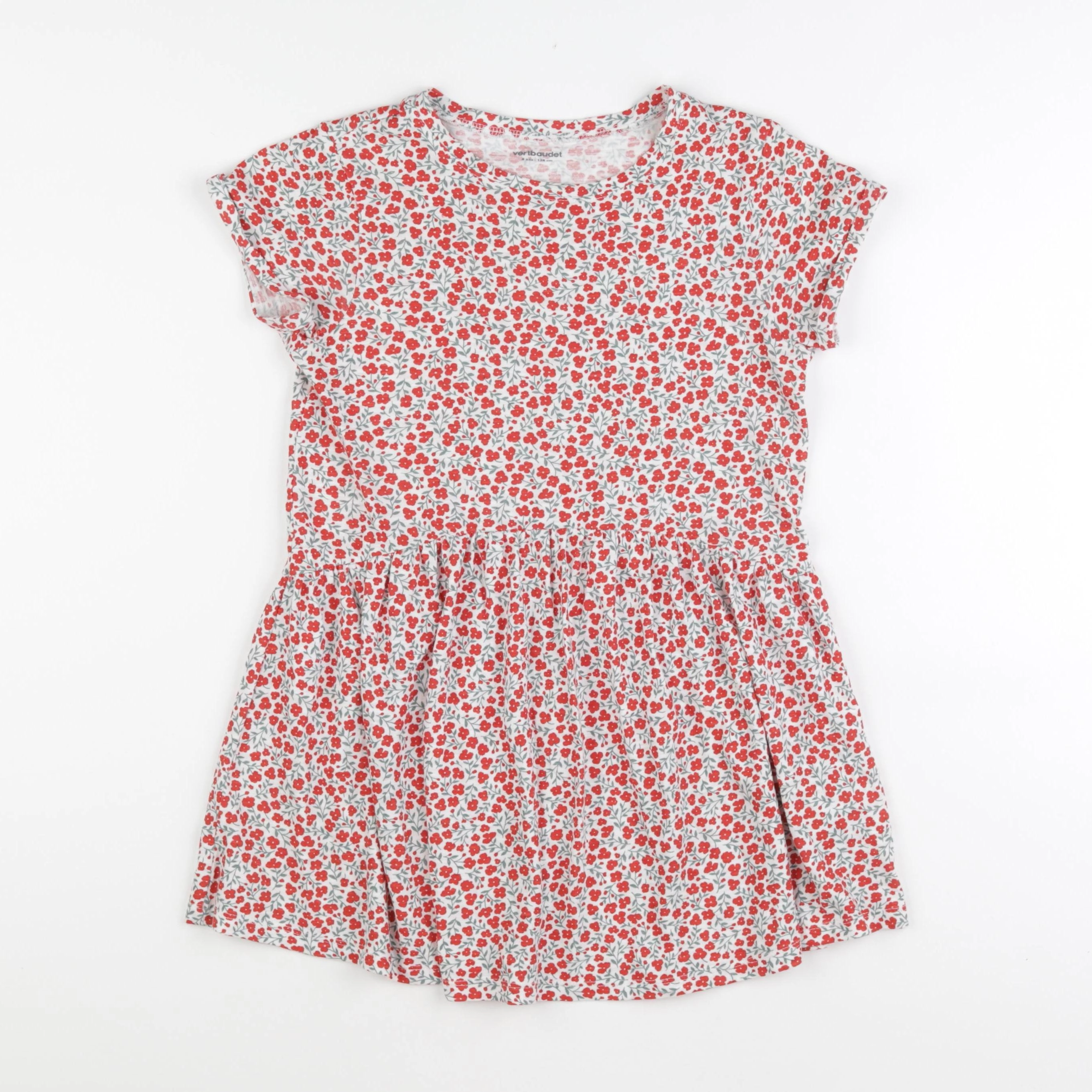 Vertbaudet - robe multicolore - 8 ans