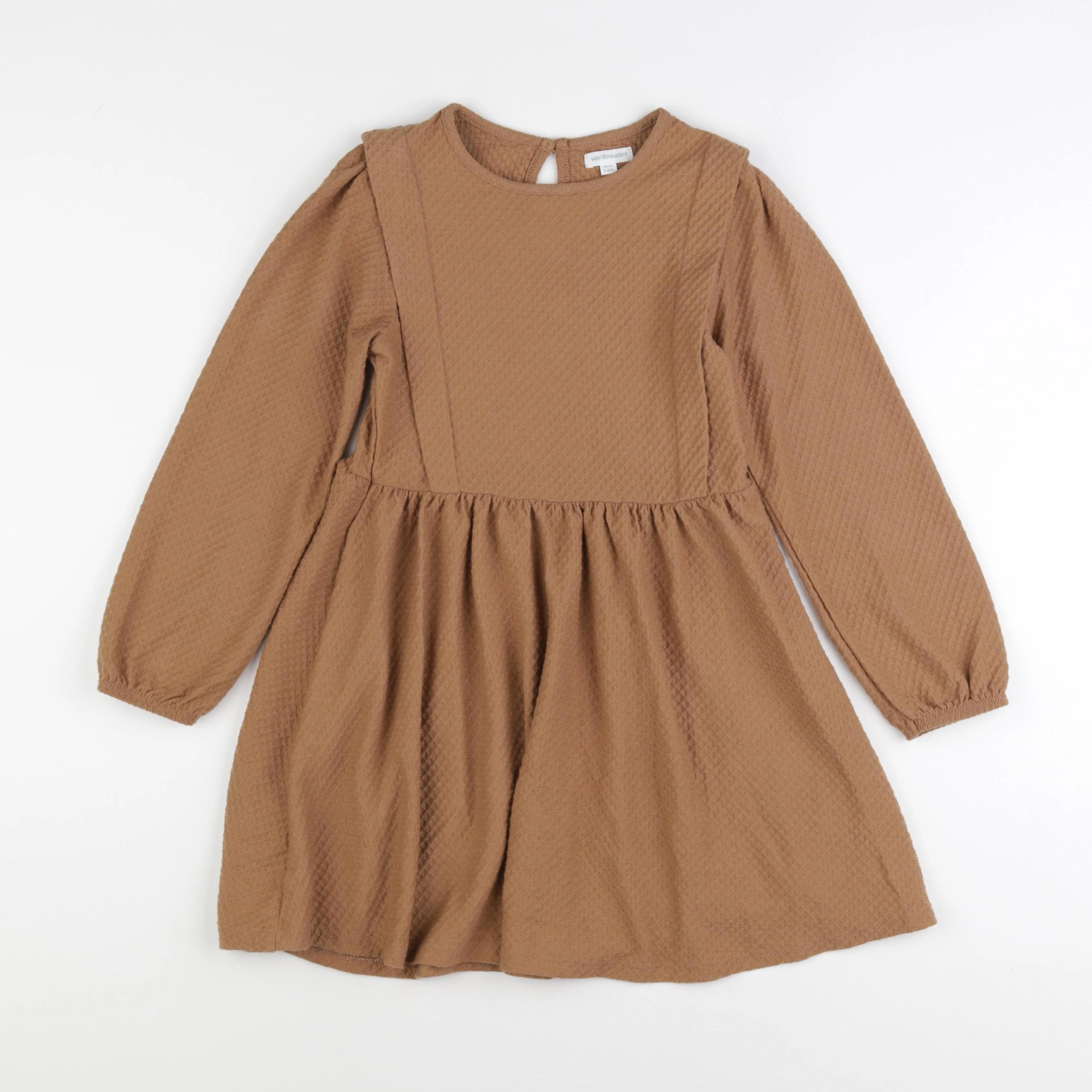 Vertbaudet - robe marron - 8 ans