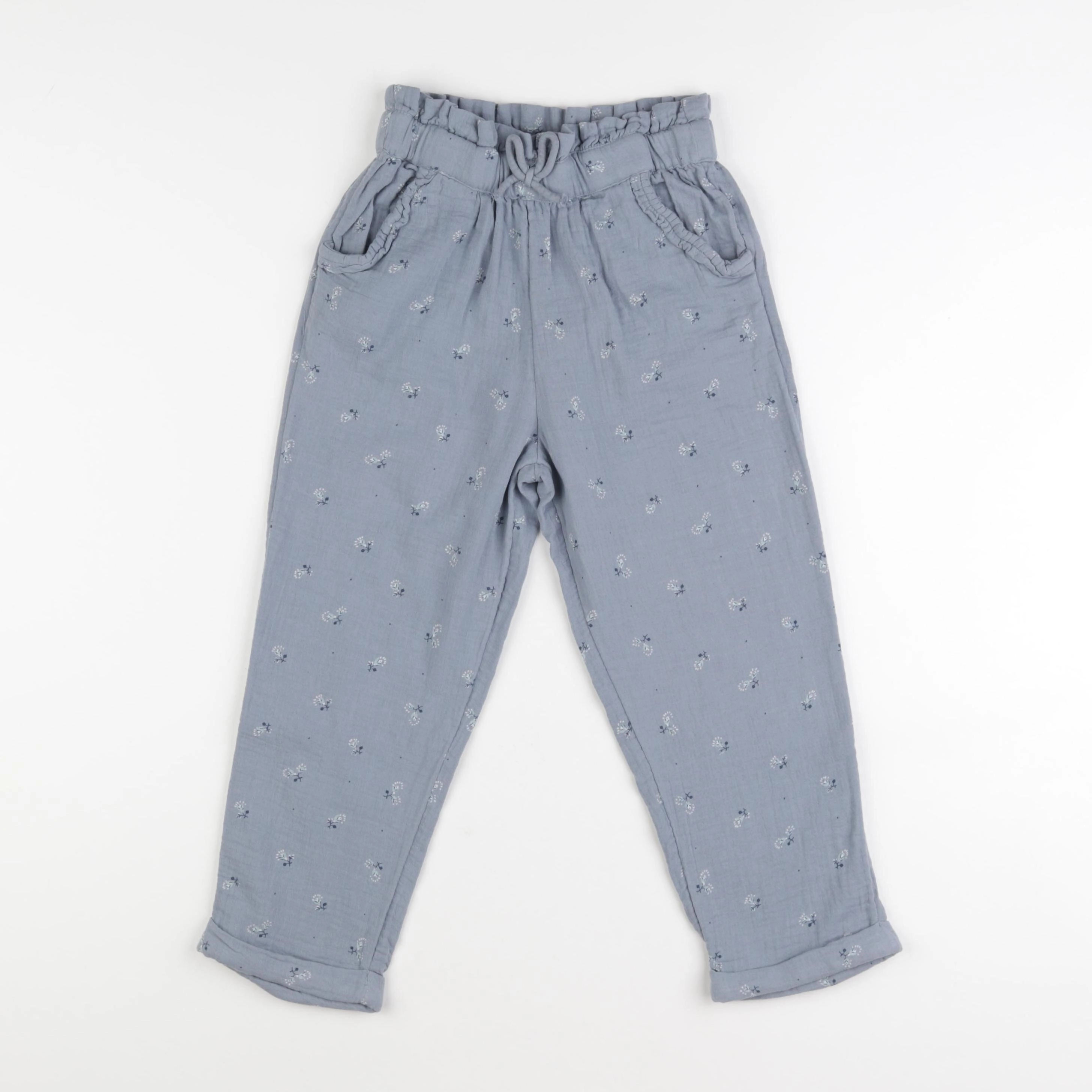 Vertbaudet - pantalon bleu - 8 ans