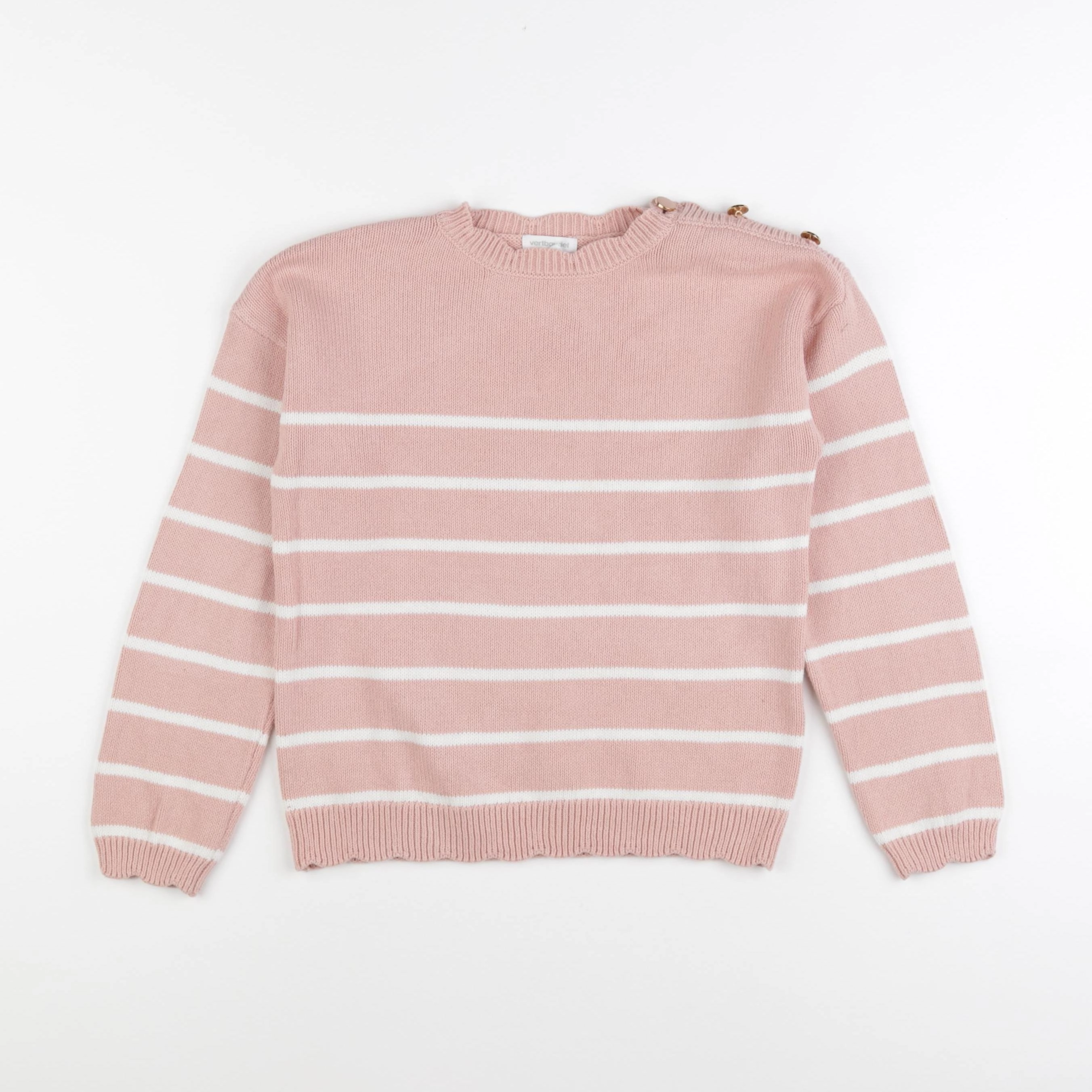 Vertbaudet - pull rose - 8 ans