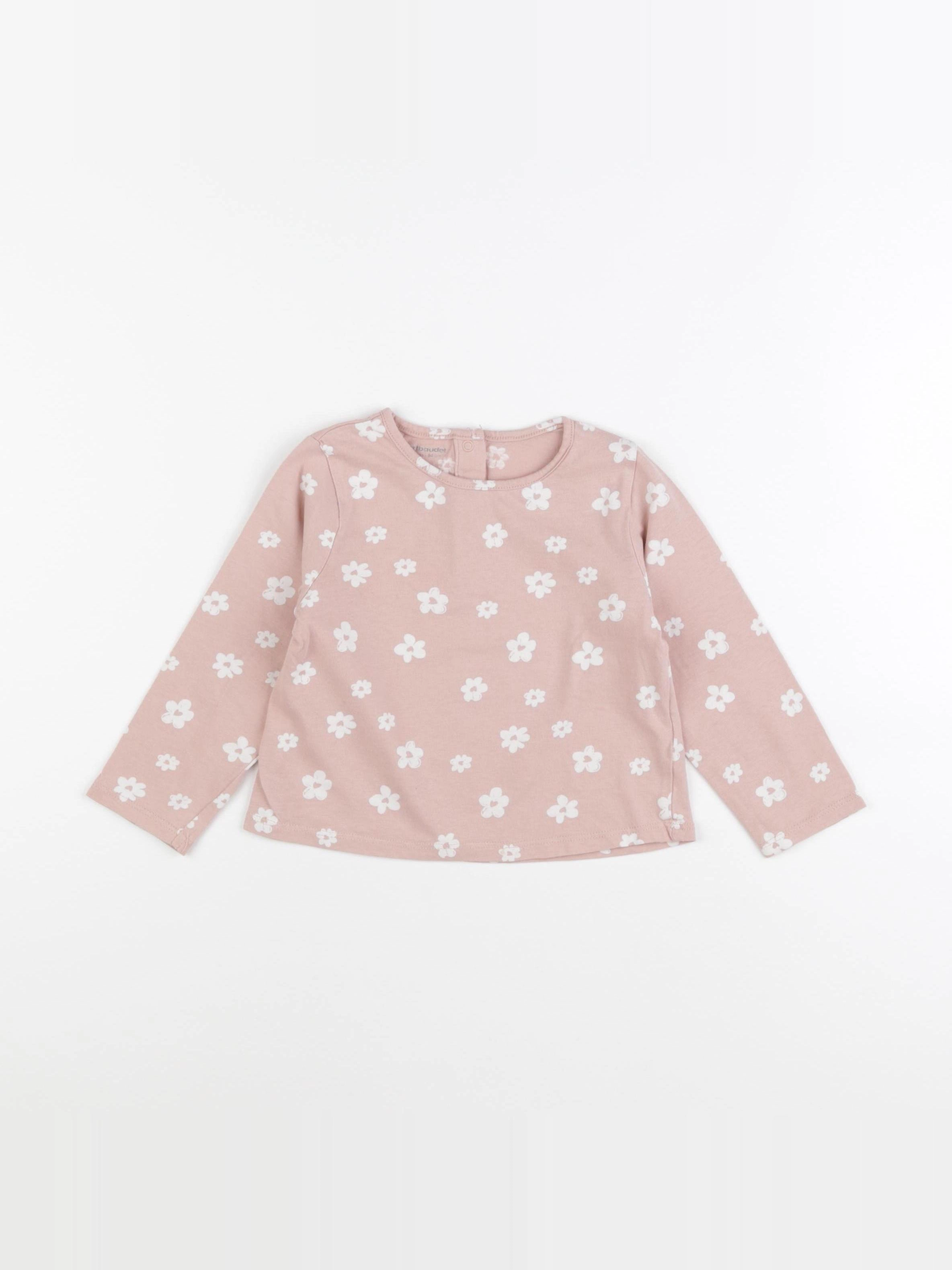 Vertbaudet - tee-shirt rose - 24 mois