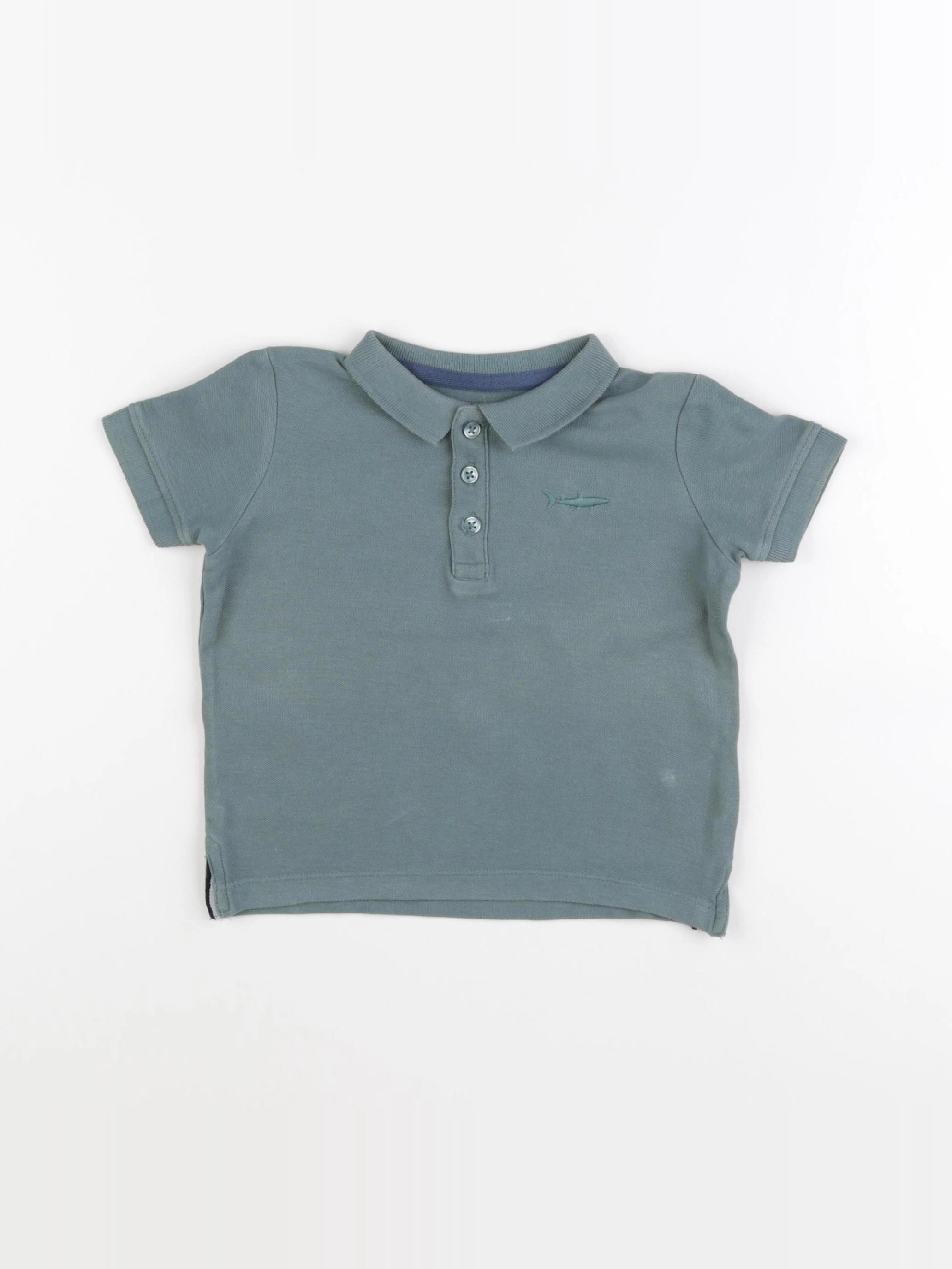 Vertbaudet - polo vert - 3 ans