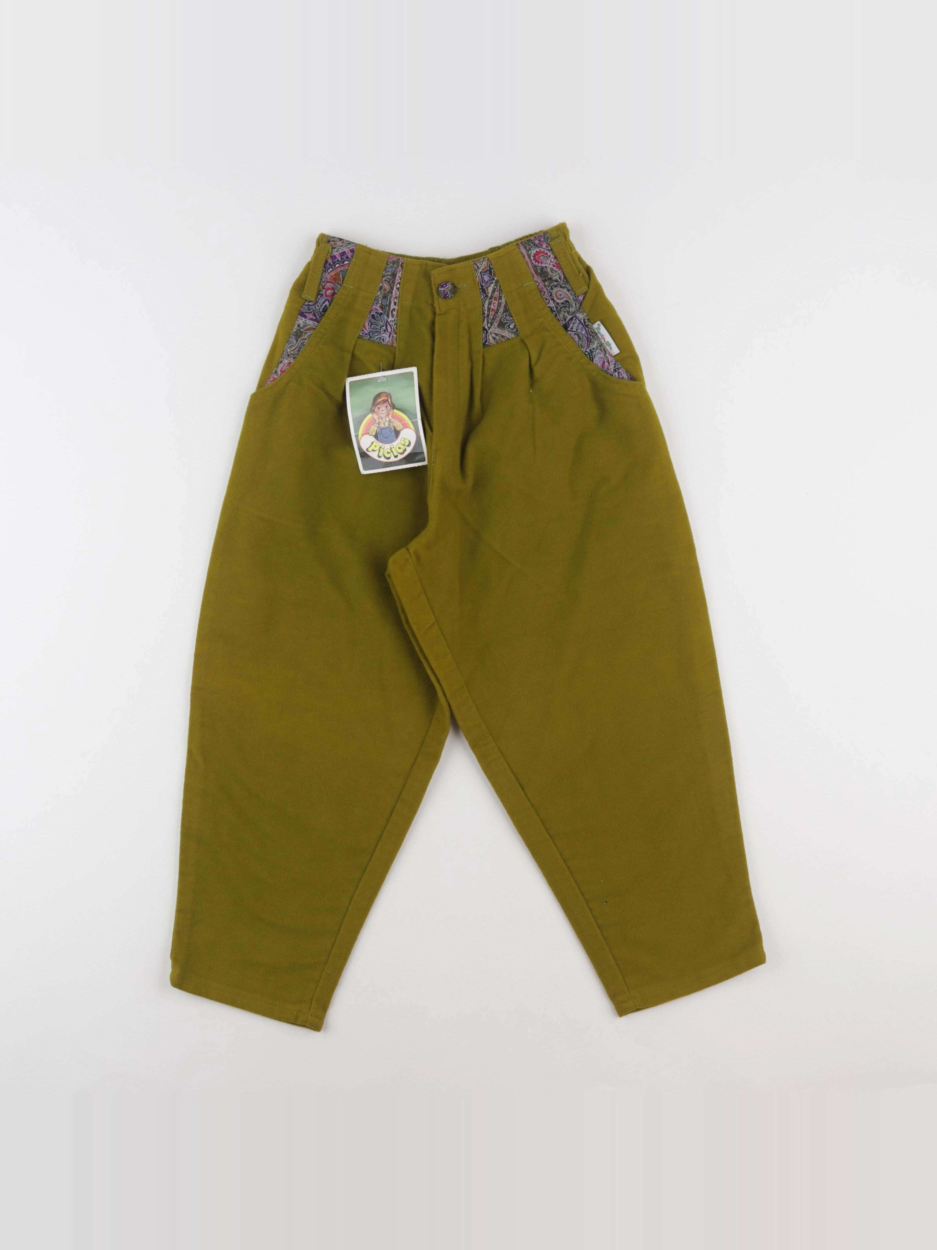 Vintage - pantalon vert - 5 ans