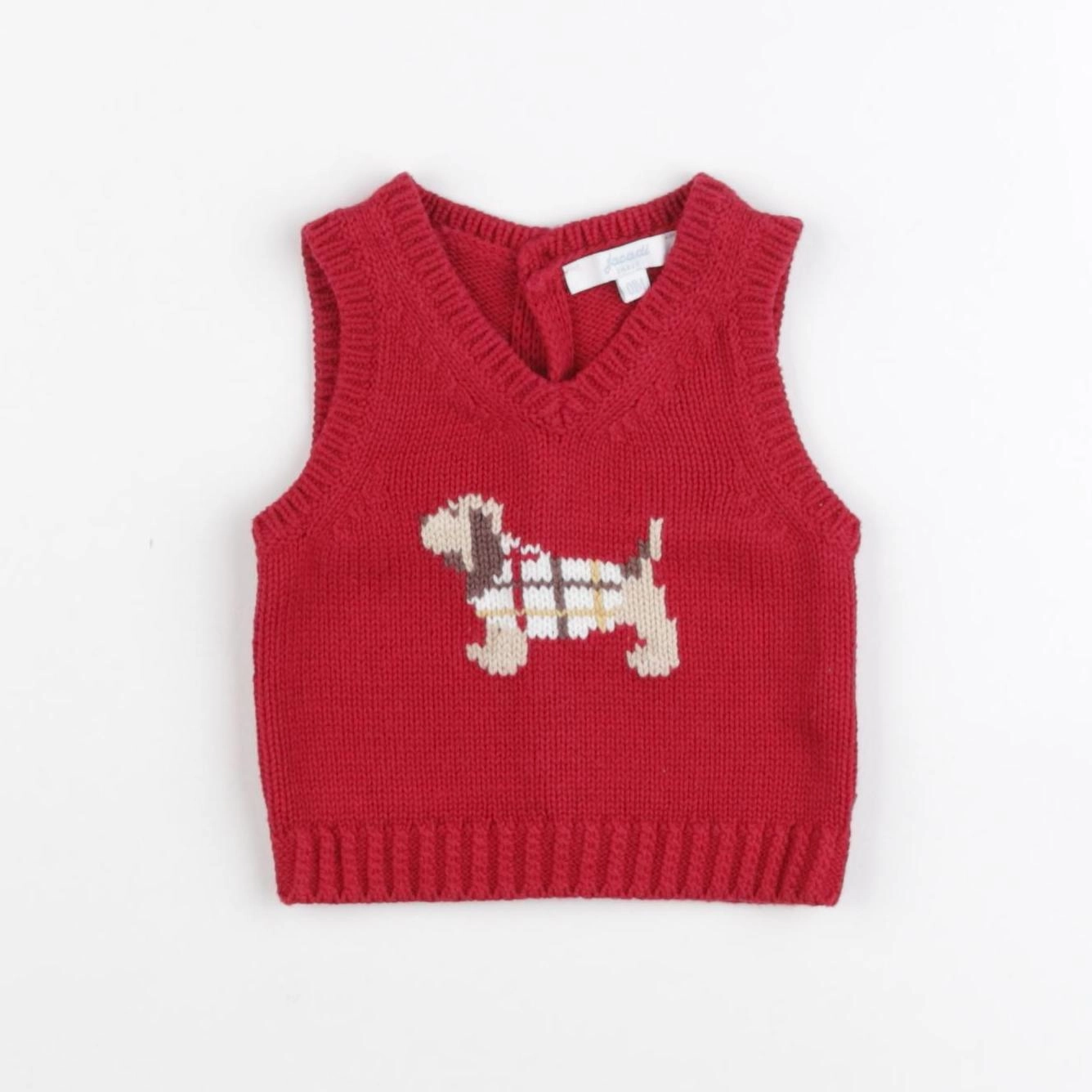 Jacadi - pull rouge - 1 mois