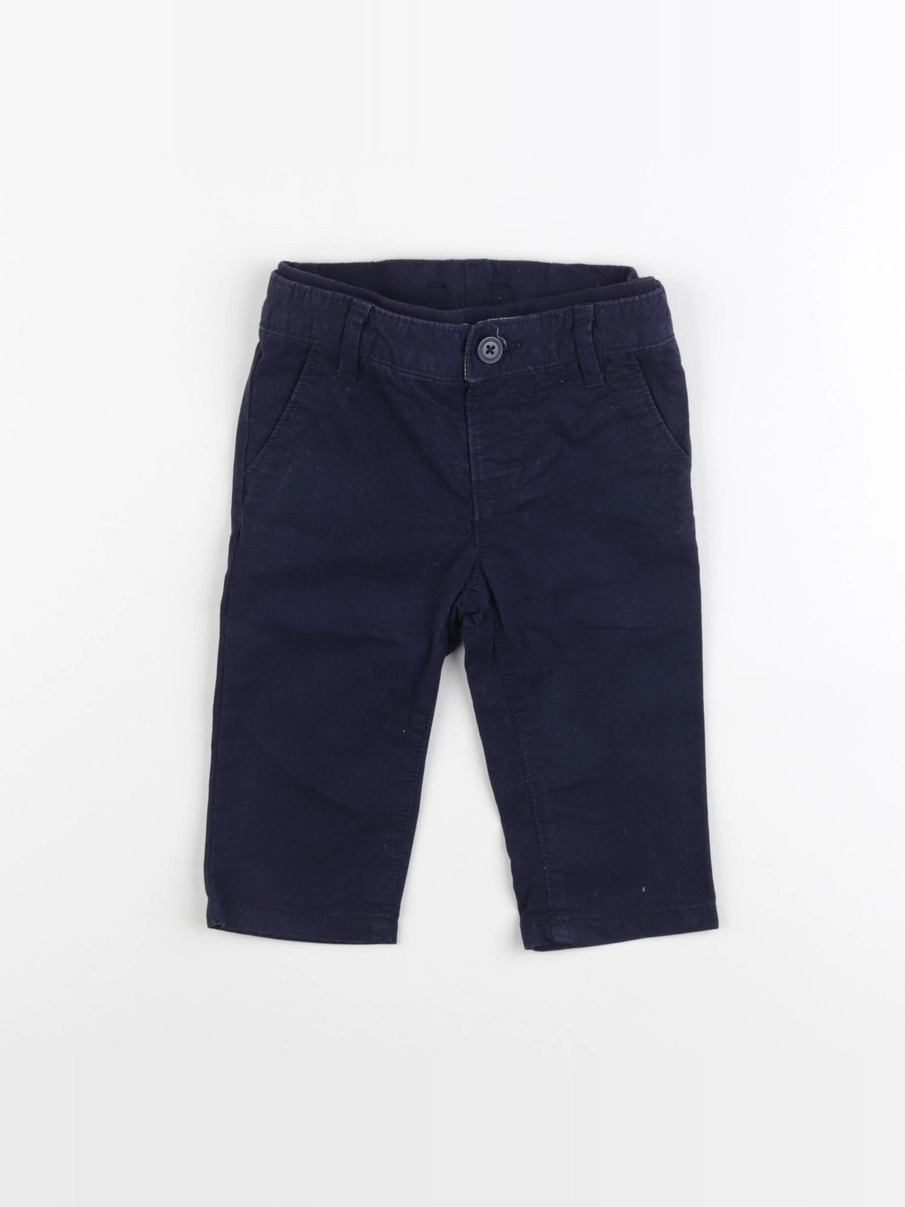 GAP - pantalon bleu - 6/12 mois